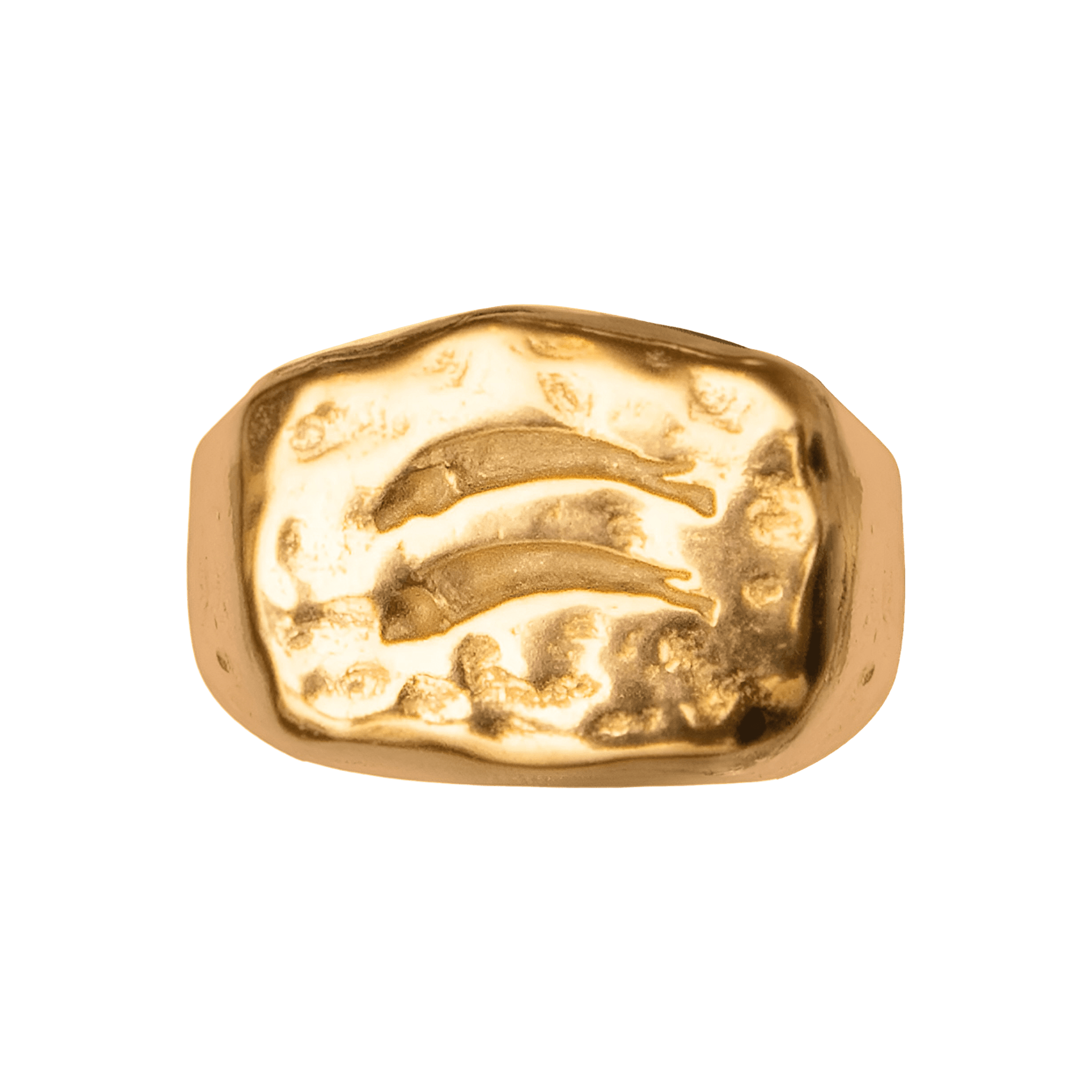 Alhaja Ring Pez, vergoldet