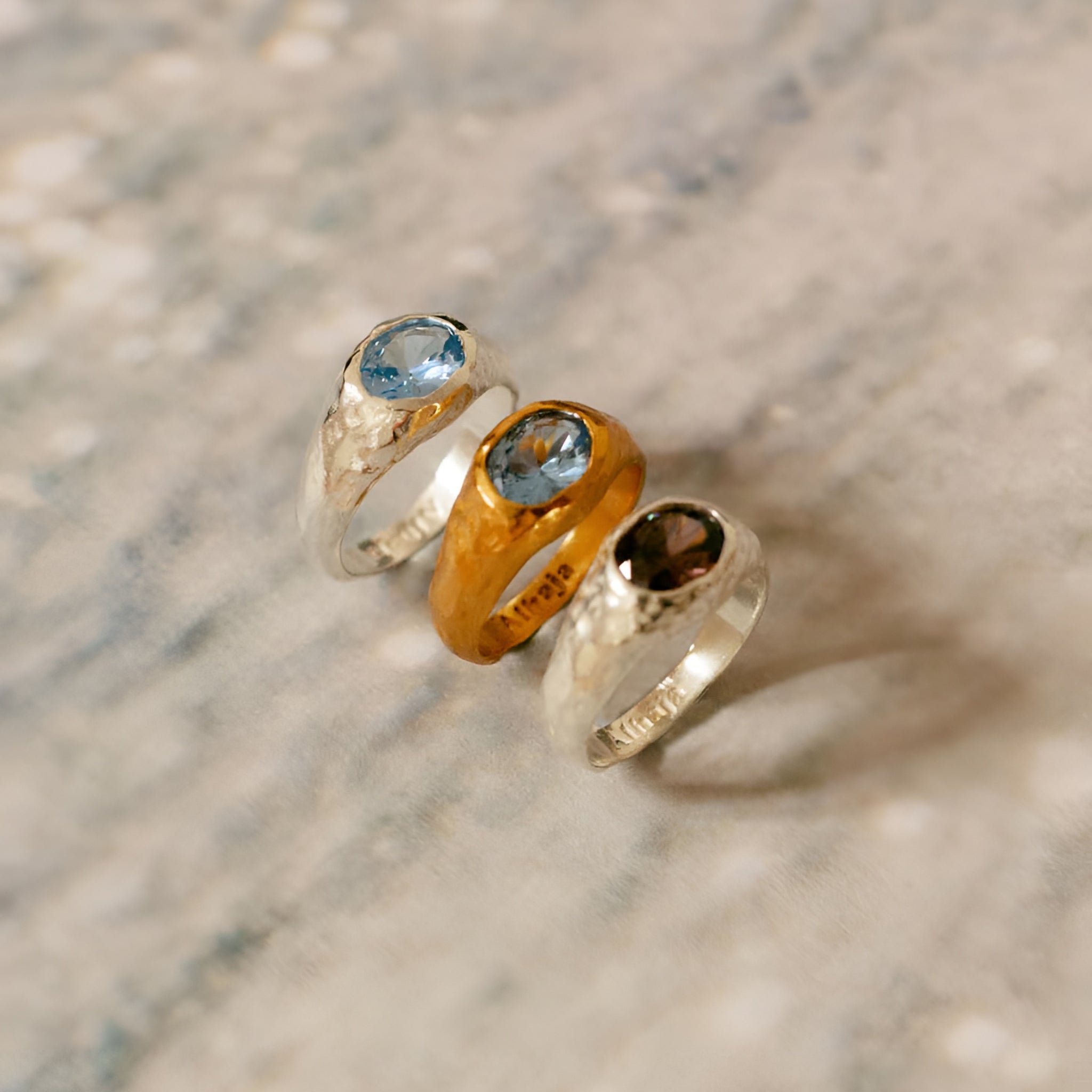 Alhaja Ring Positano, Silber caramelo