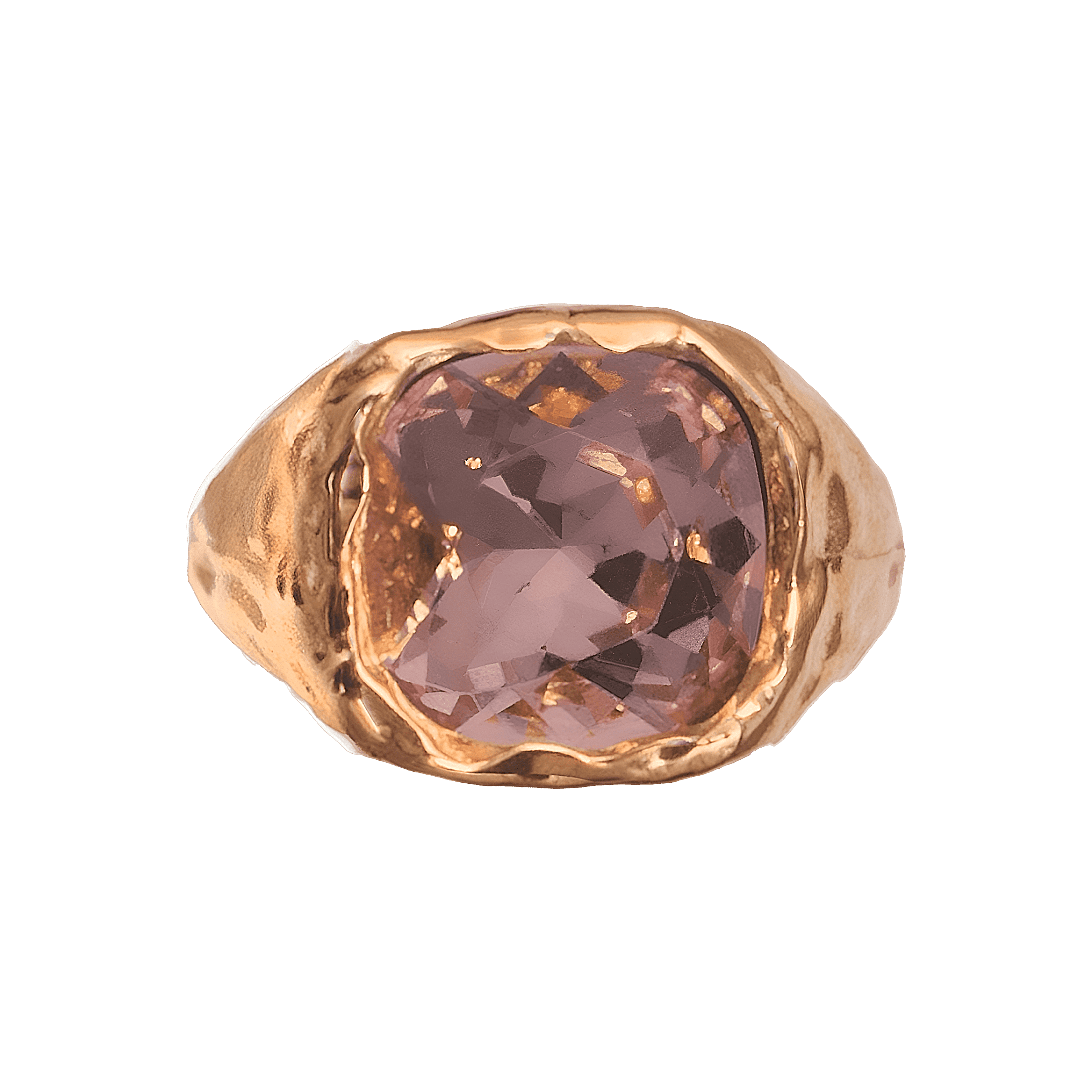 Alhaja Ring Salina Rose, vergoldet