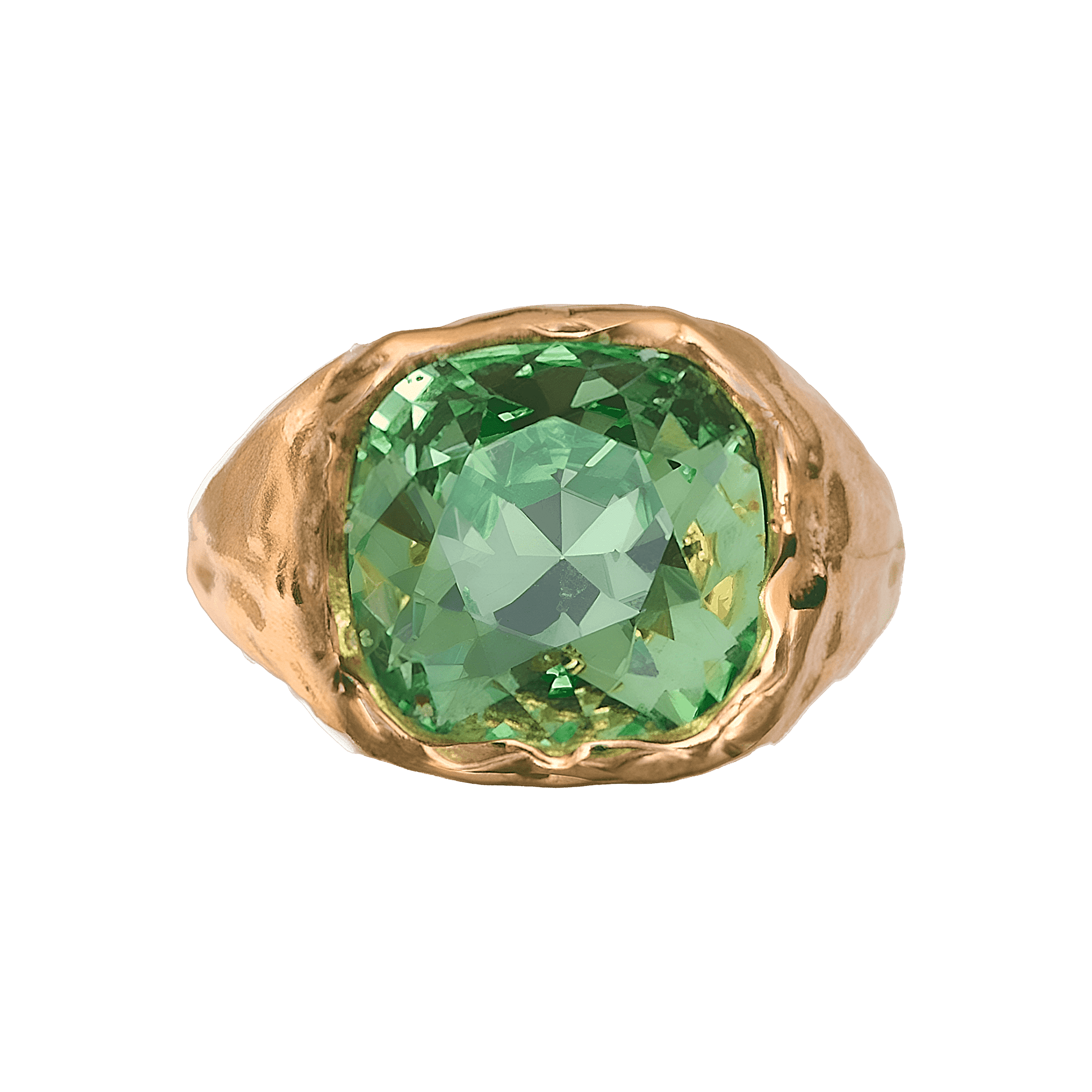 Alhaja Ring Salina Verde que te quiero verde, vergoldet