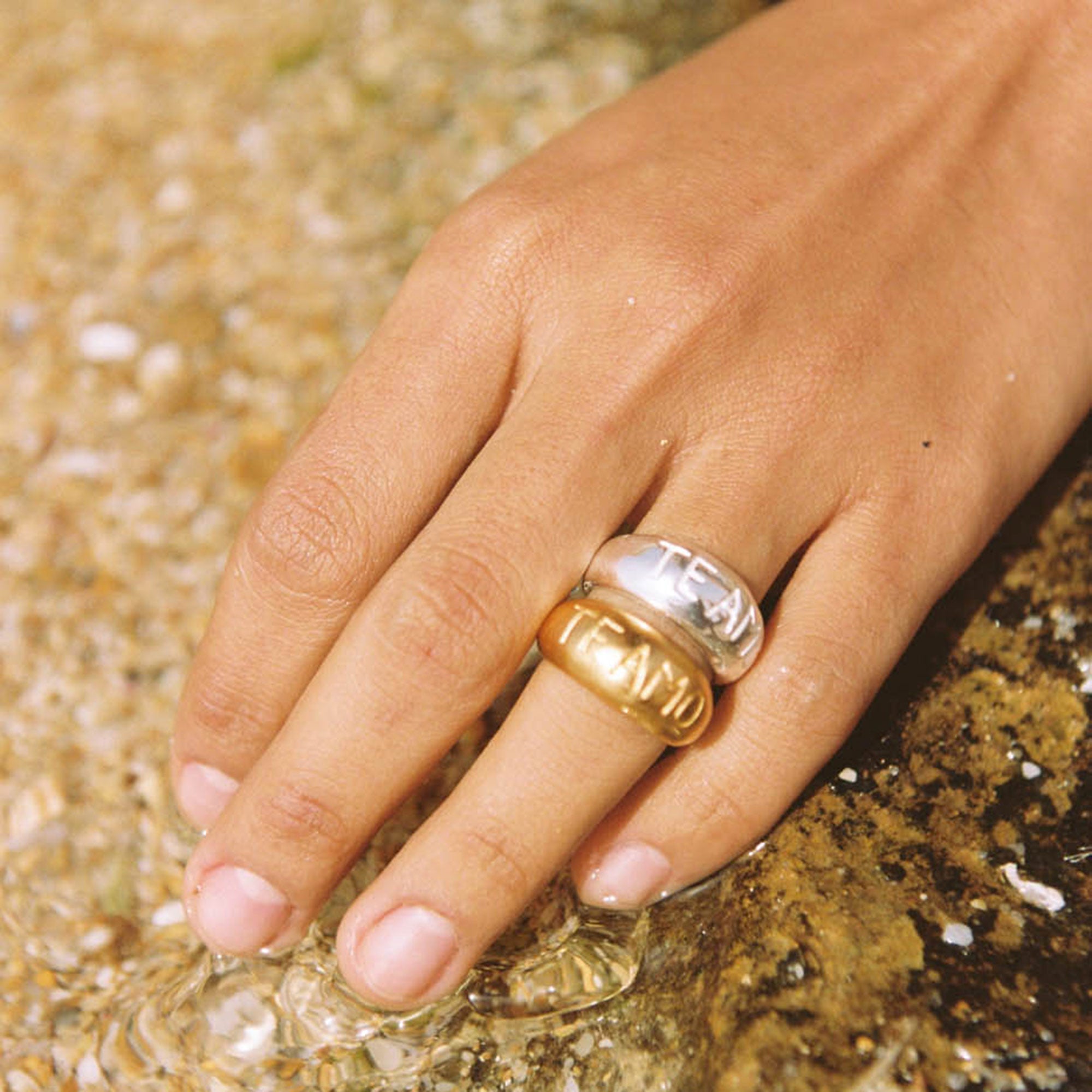 Alhaja Ring Te Amo, Silber