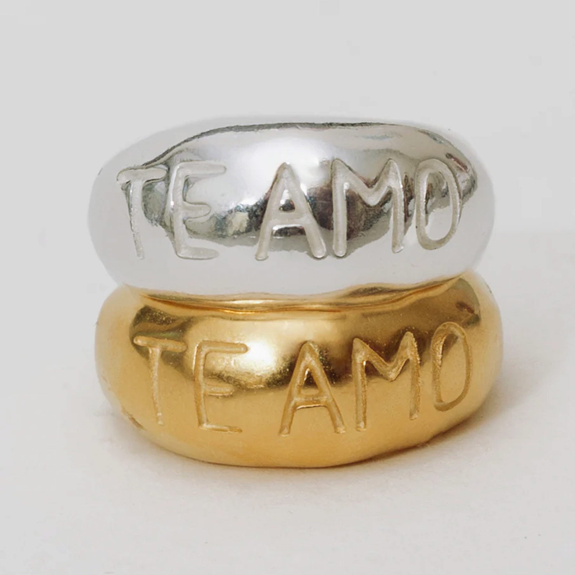 Alhaja Ring Te Amo, vergoldet