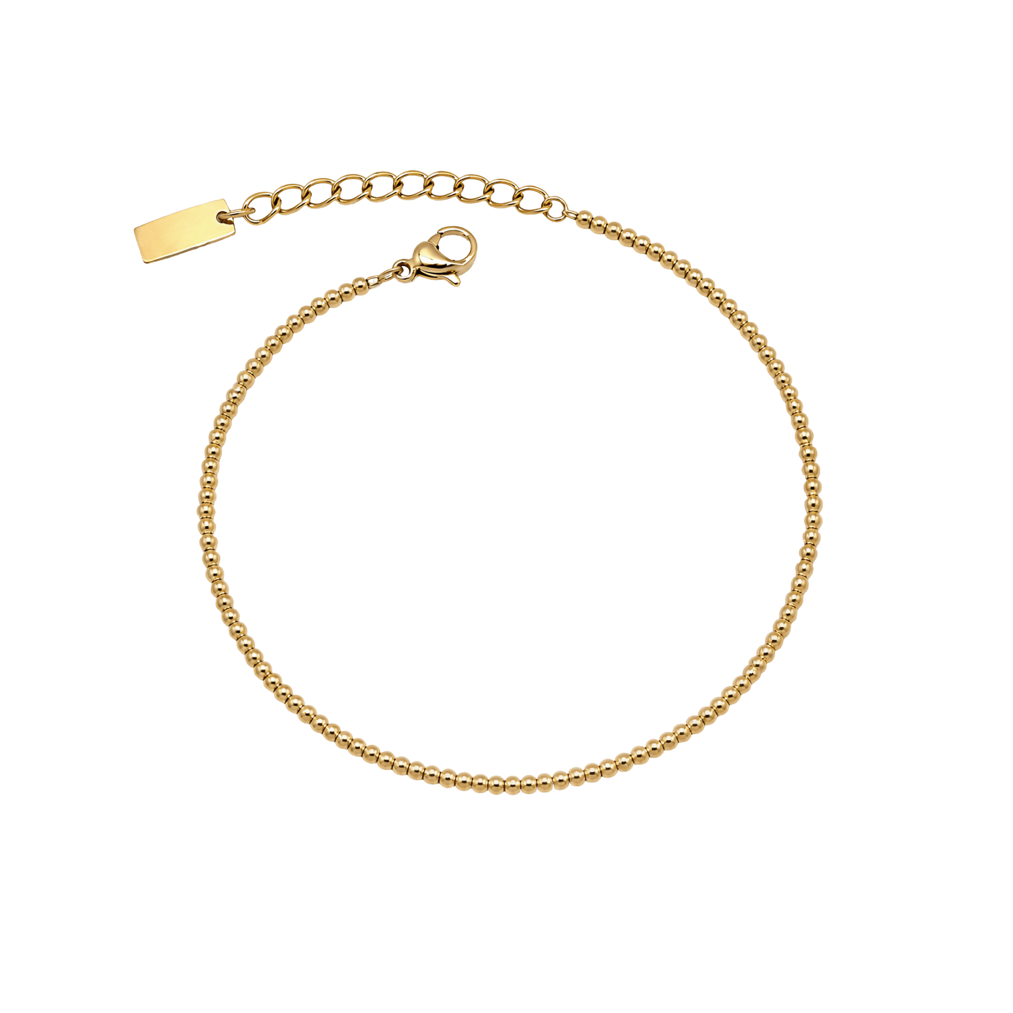 Armband Bead, Edelstahl goldfarben (PVD)