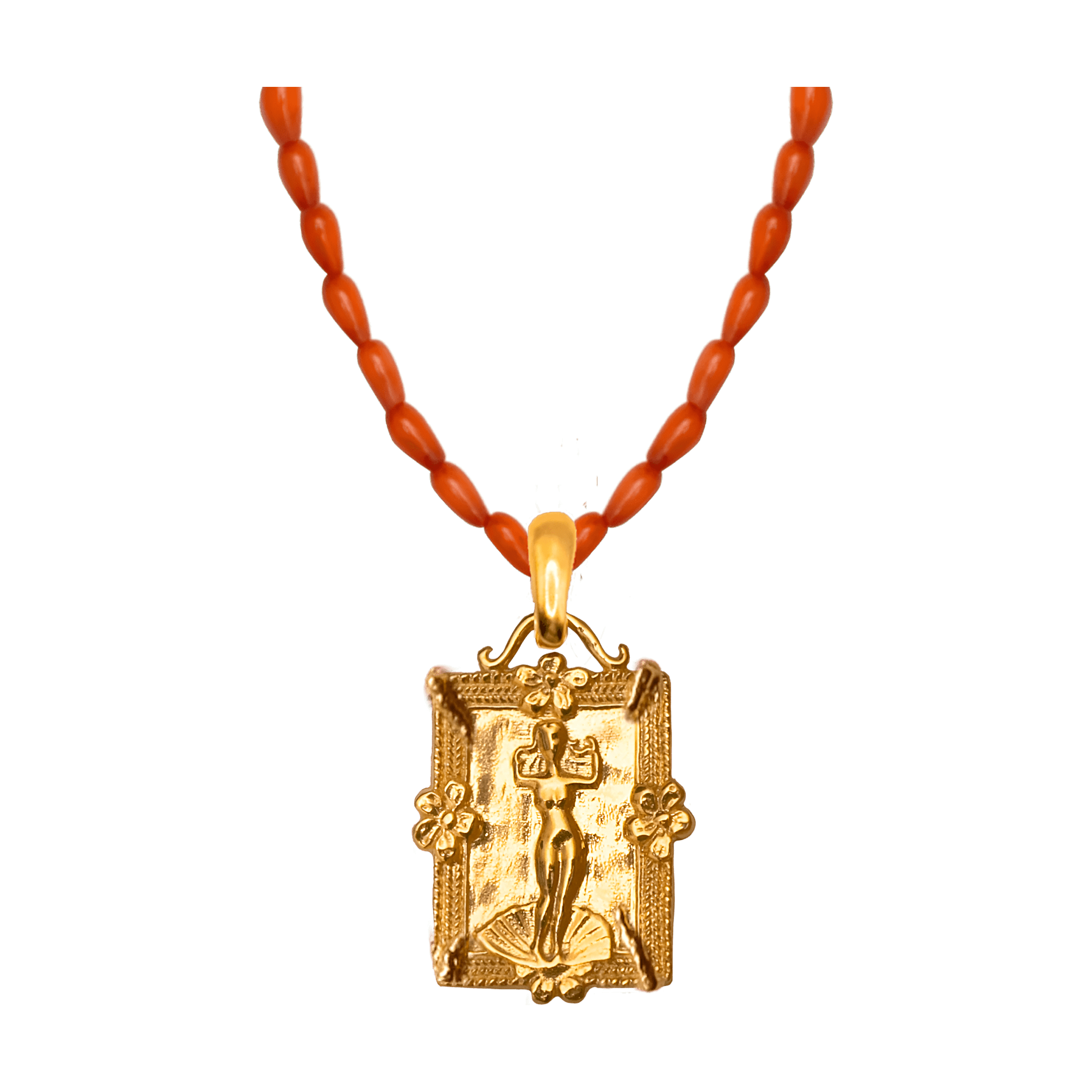 Alhaja Kette Venus Coral, vergoldet