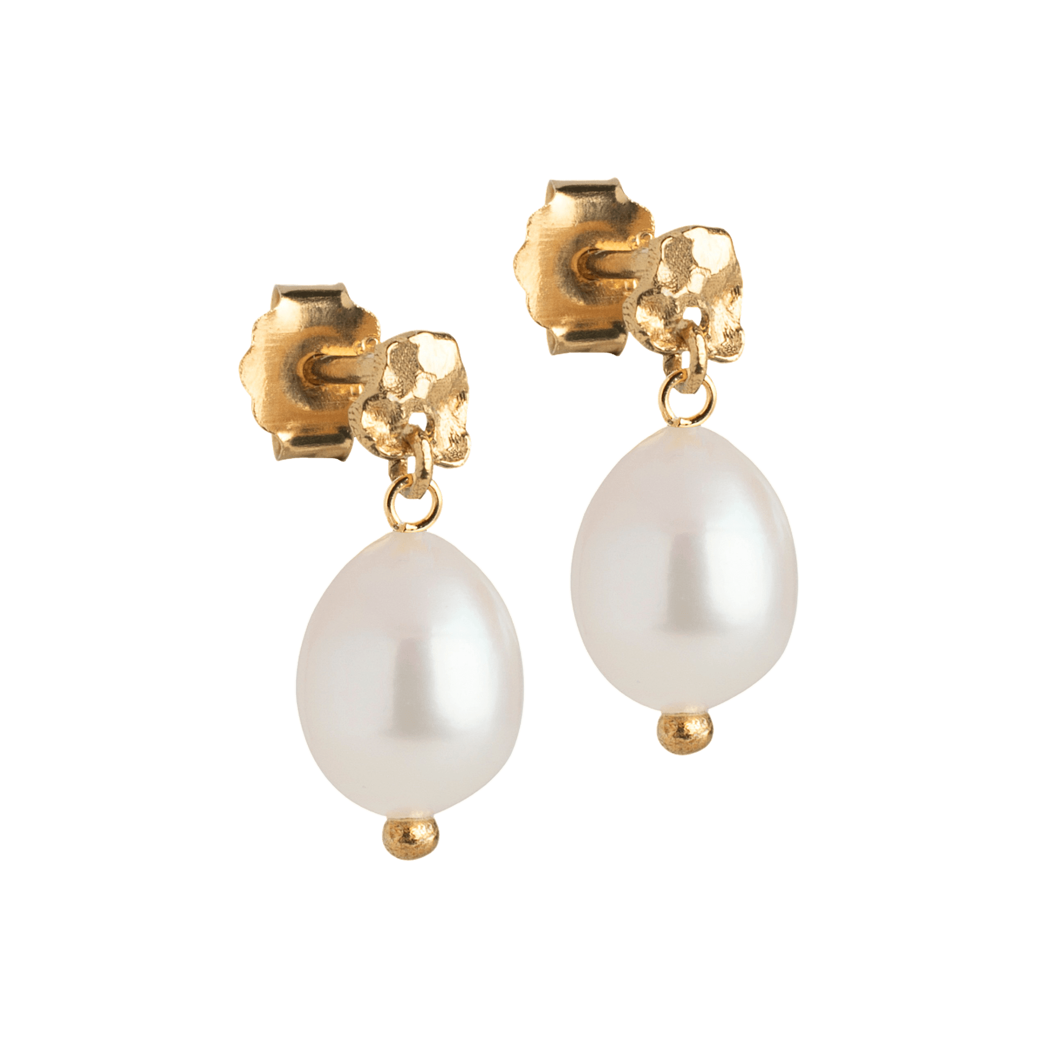 Enamel Copenhagen Ohrringe Poe Pearl, Pearls, vergoldet