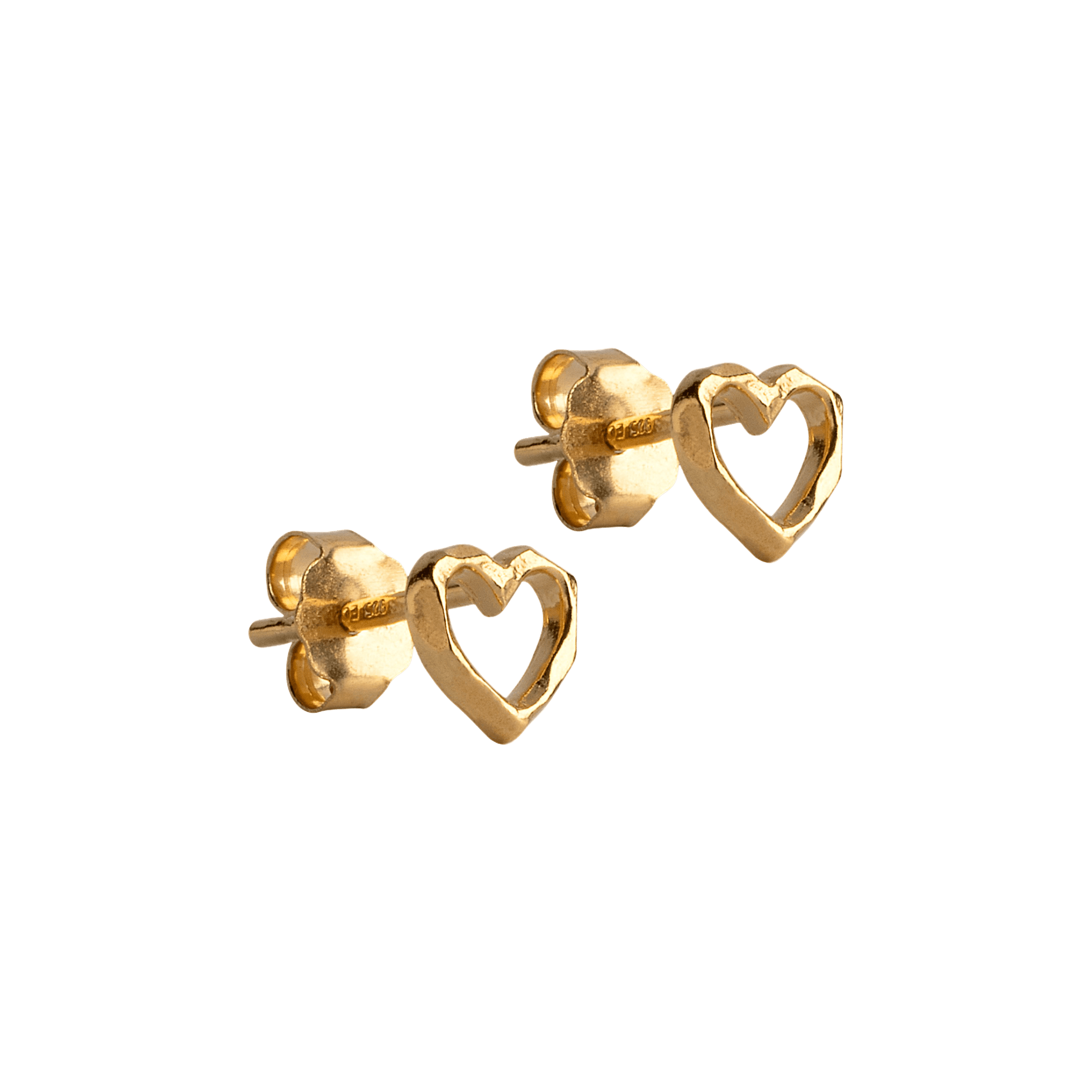 Enamel Copenhagen Ohrstecker Organic Heart, vergoldet