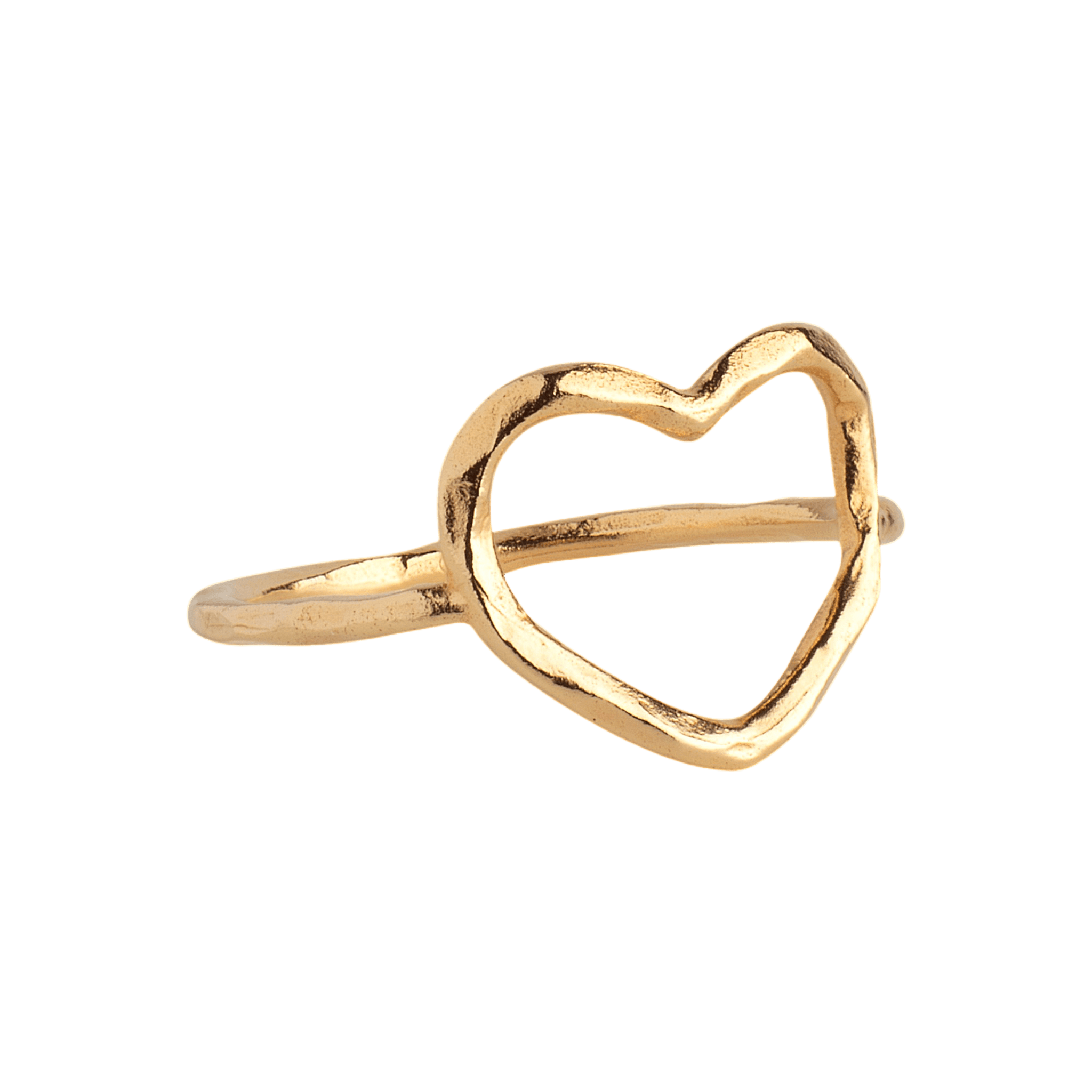 Enamel Copenhagen Ring Organic Heart, vergoldet 46, Ø innen ca. 14,6 mm