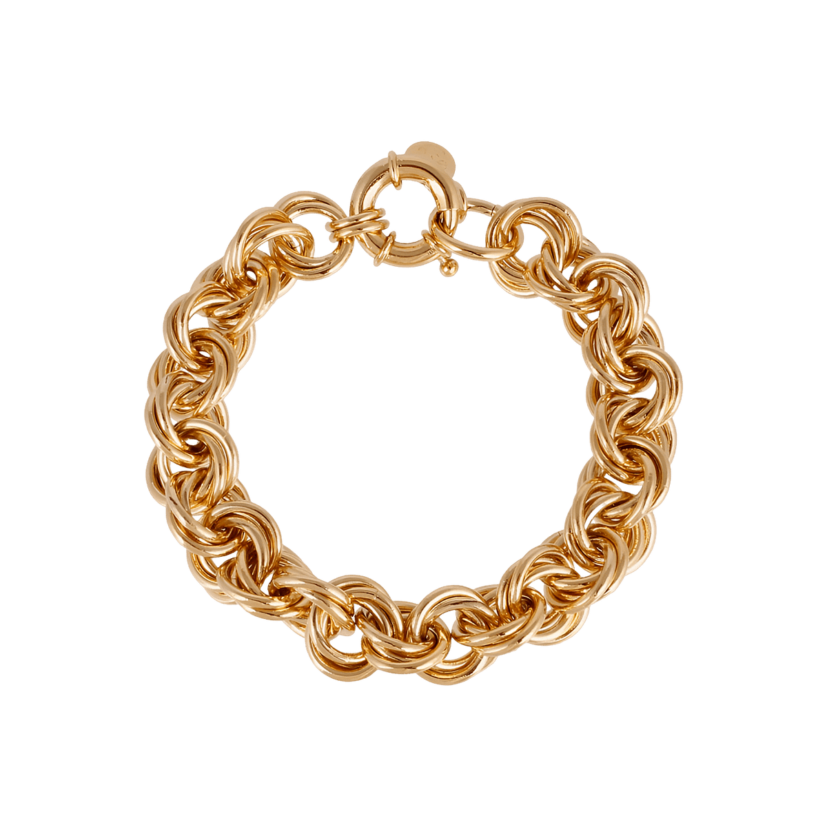 Gas Bijoux Armband Chaine Vintage, groß, vergoldet
