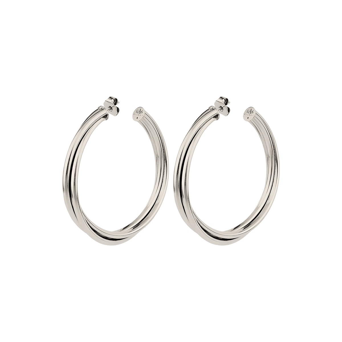 Gas Bijoux Creolen Atik Fine, large, versilbert