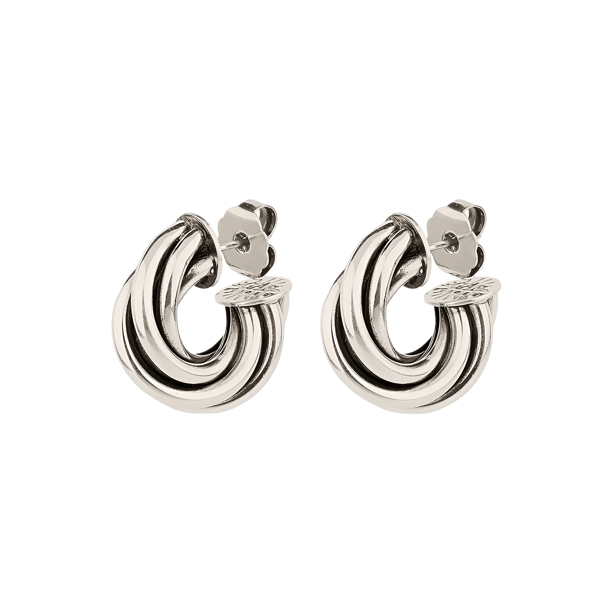 Gas Bijoux Creolen Atik Mini, versilbert