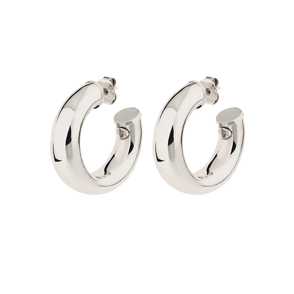Gas Bijoux Creolen Turner, versilbert