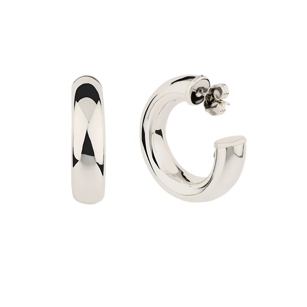 Gas Bijoux Creolen Turner, versilbert