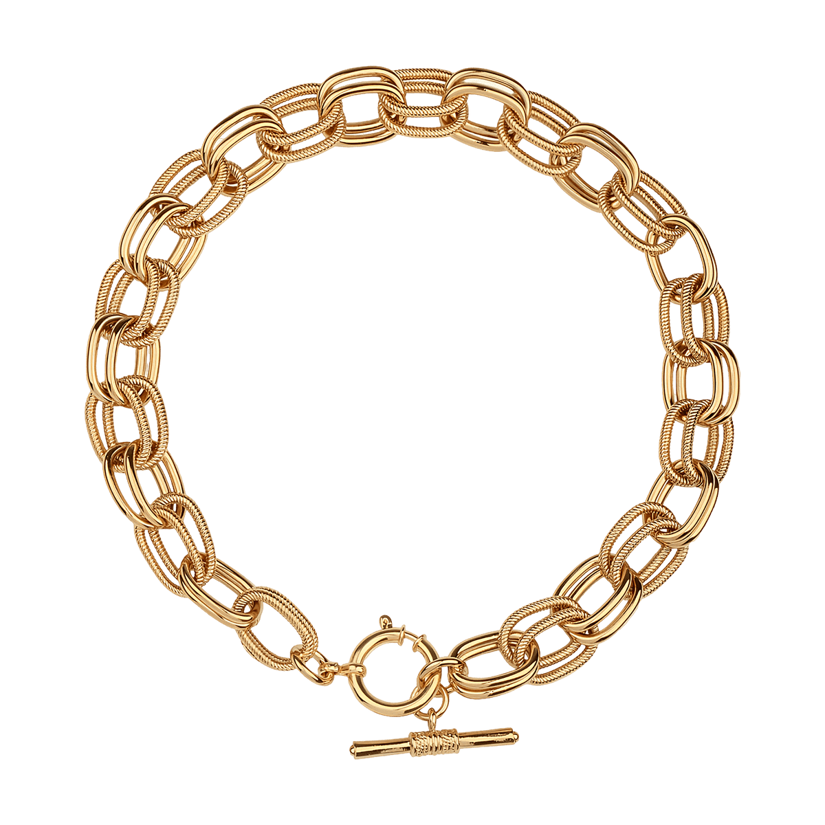 Gas Bijoux Kette Bell, vergoldet