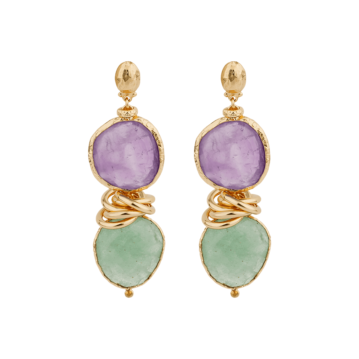 #farbe_amethyst & green quartz