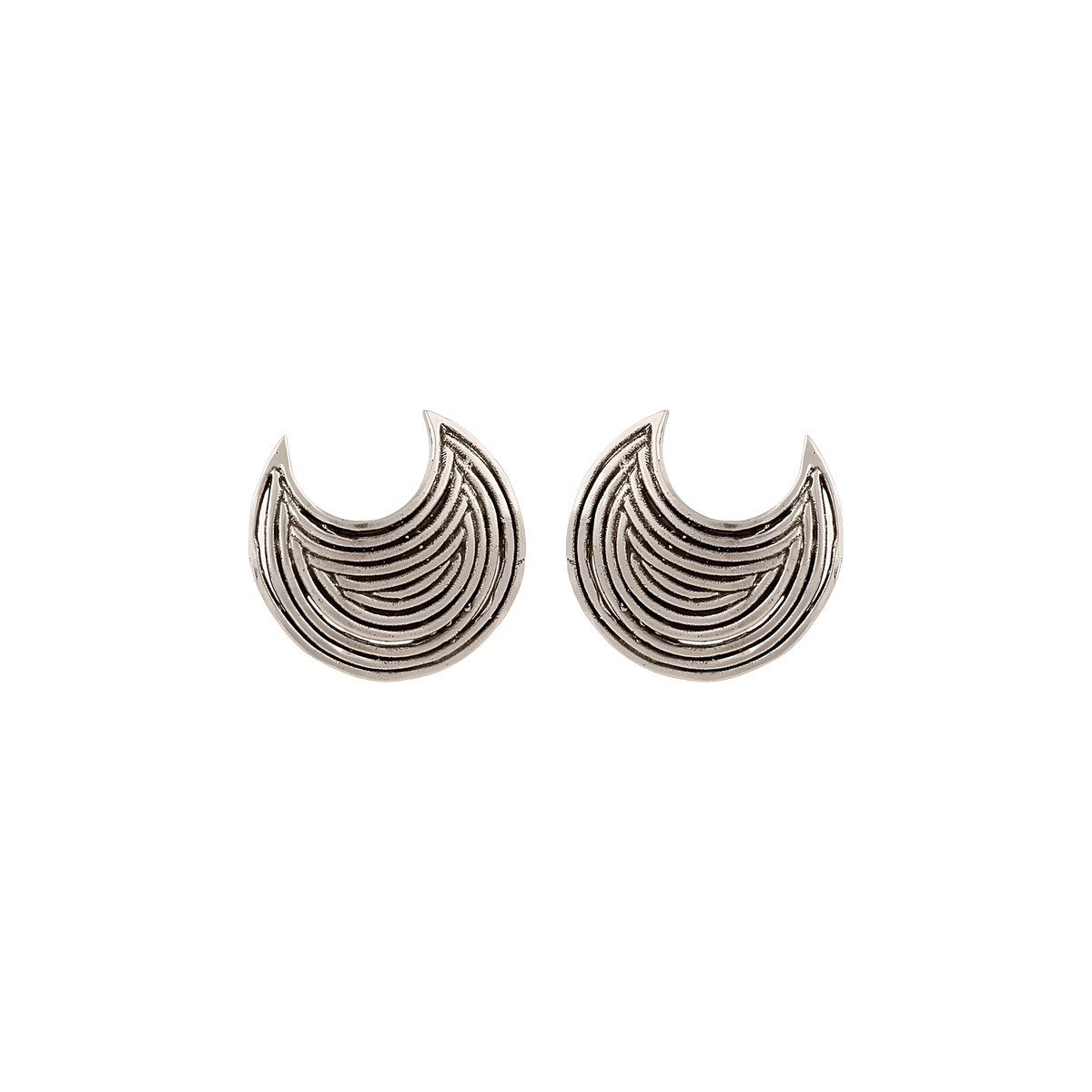 Gas Bijoux Ohrstecker Luna Wave, versilbert