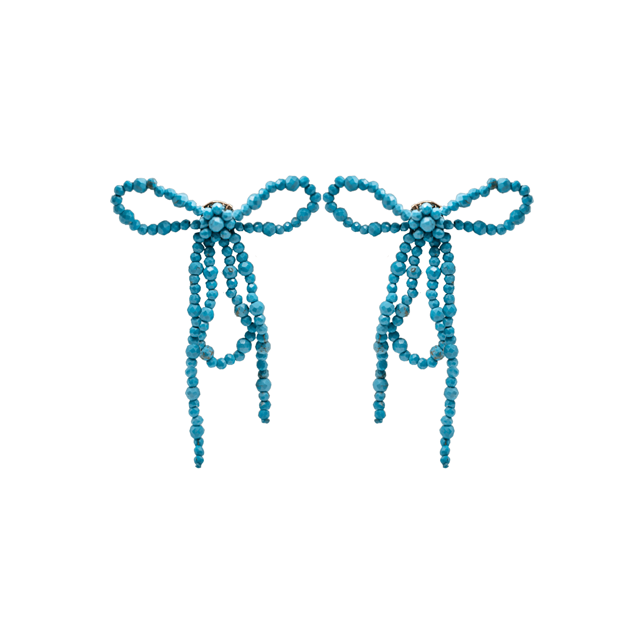 Alhaja Ohrringe Isis, türkis, vergoldet