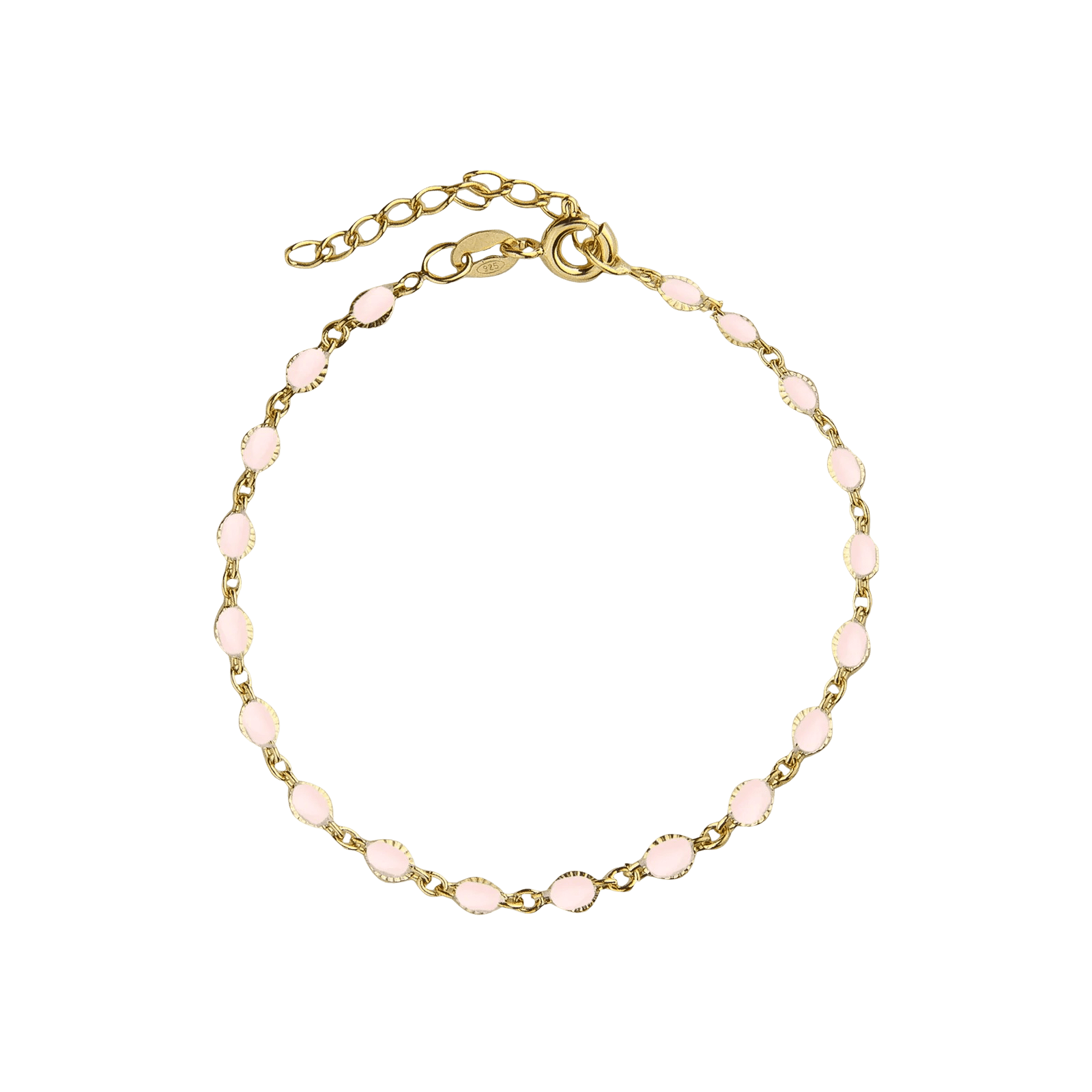 Jeberg Jewellery Armband Blush Enamel, vergoldet