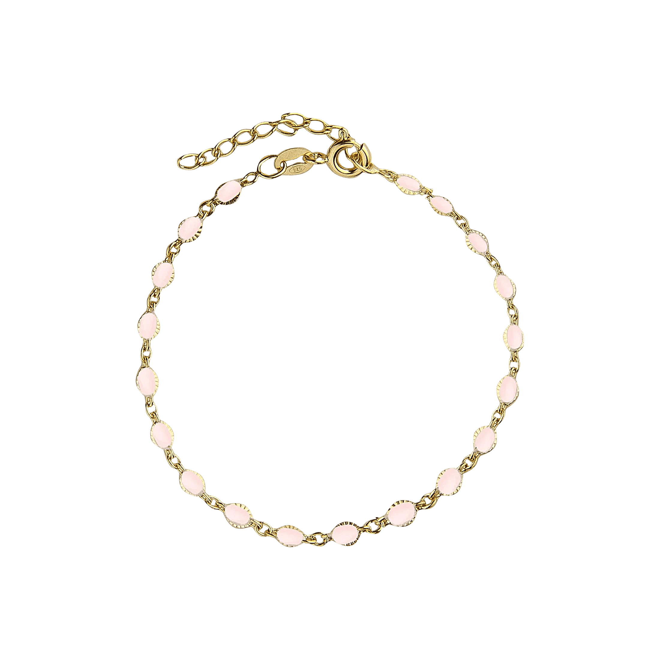 Jeberg Jewellery Armband Blush Enamel, vergoldet