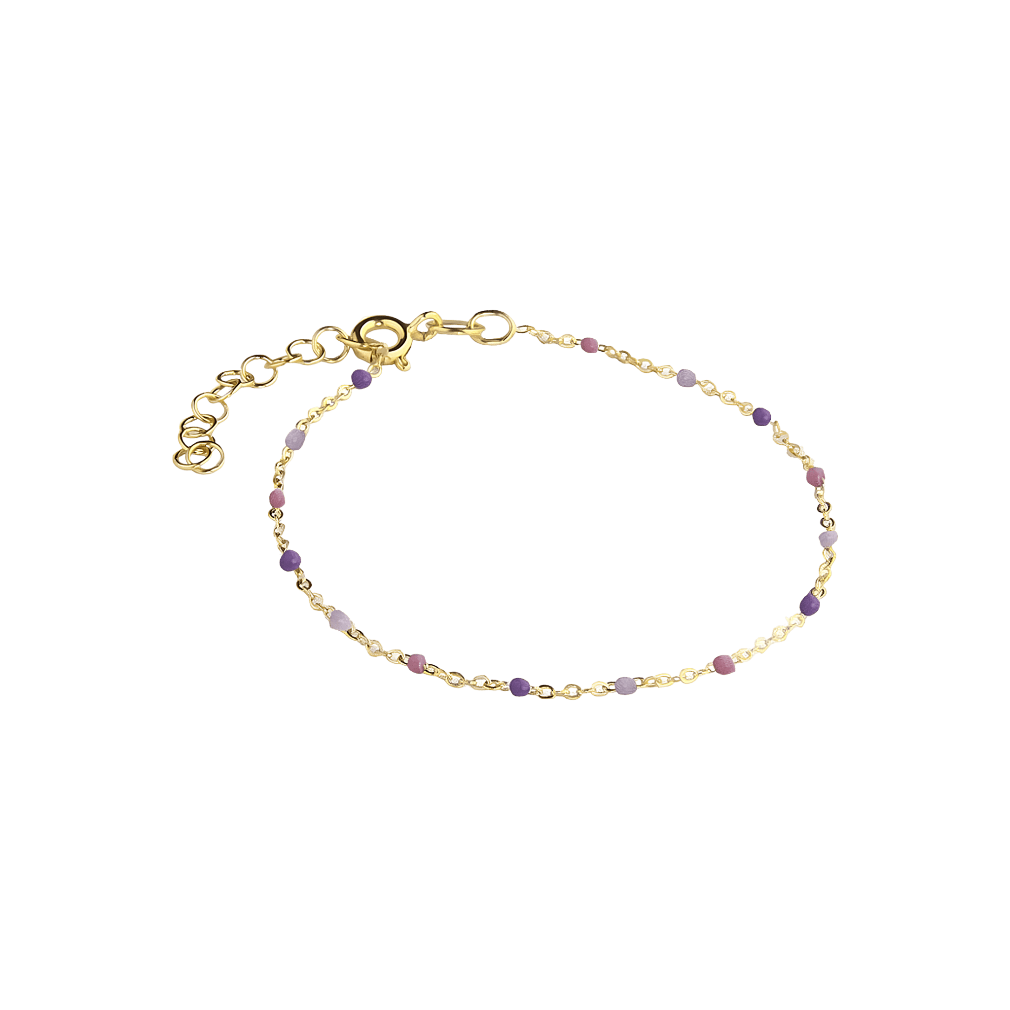 Jeberg Jewellery Armband Ivy Beaded Lavender, vergoldet