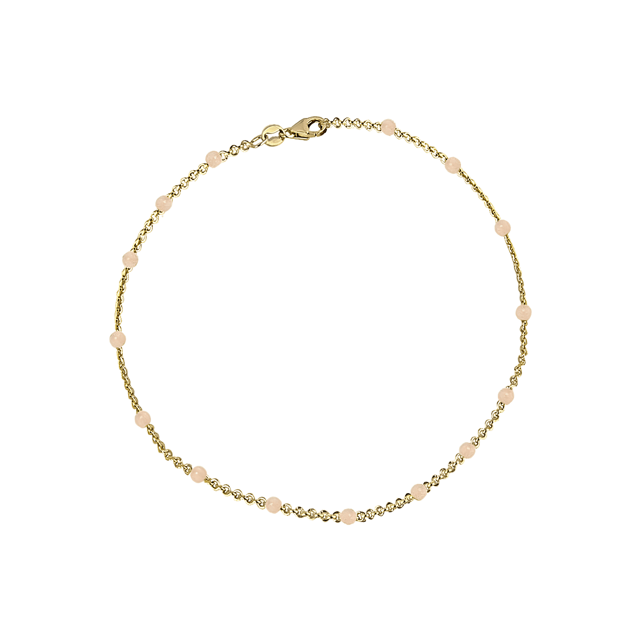 Jeberg Jewellery Armband Ivy Beaded Rosewood, vergoldet