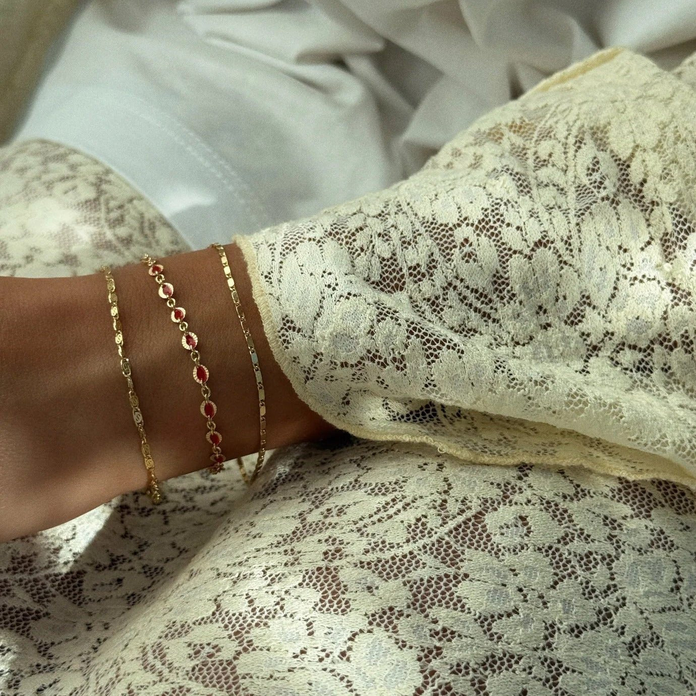 Jeberg Jewellery Armband Rosalie, vergoldet