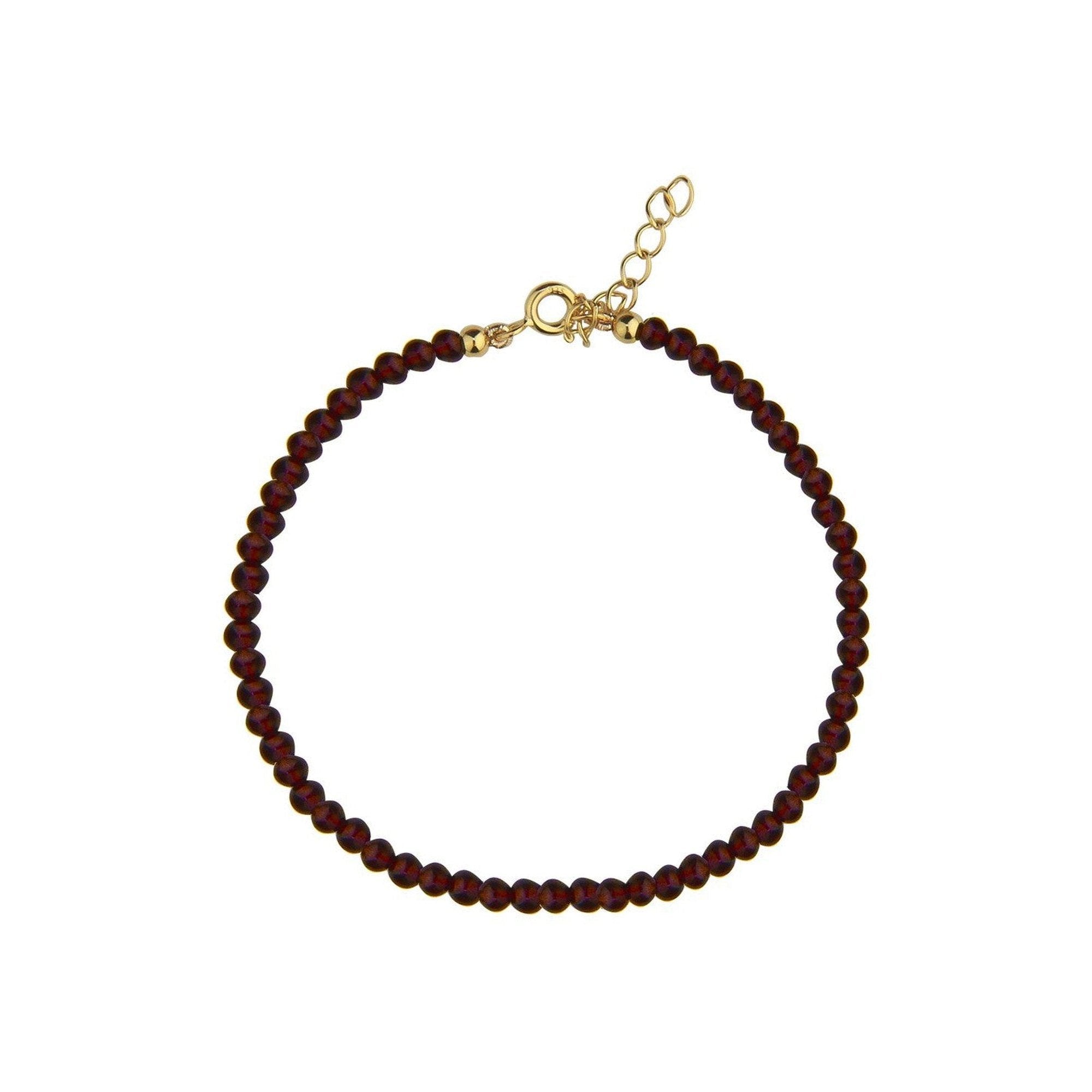 Jeberg Jewellery Armband Rouge Noir Garnet, vergoldet