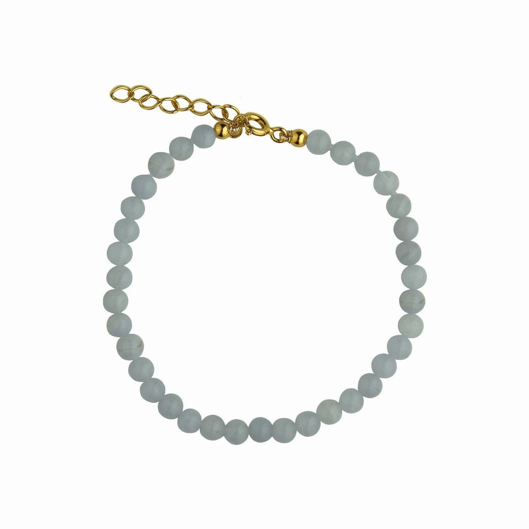 Jeberg Jewellery Armband Seaside Stories Blue Agate, vergoldet