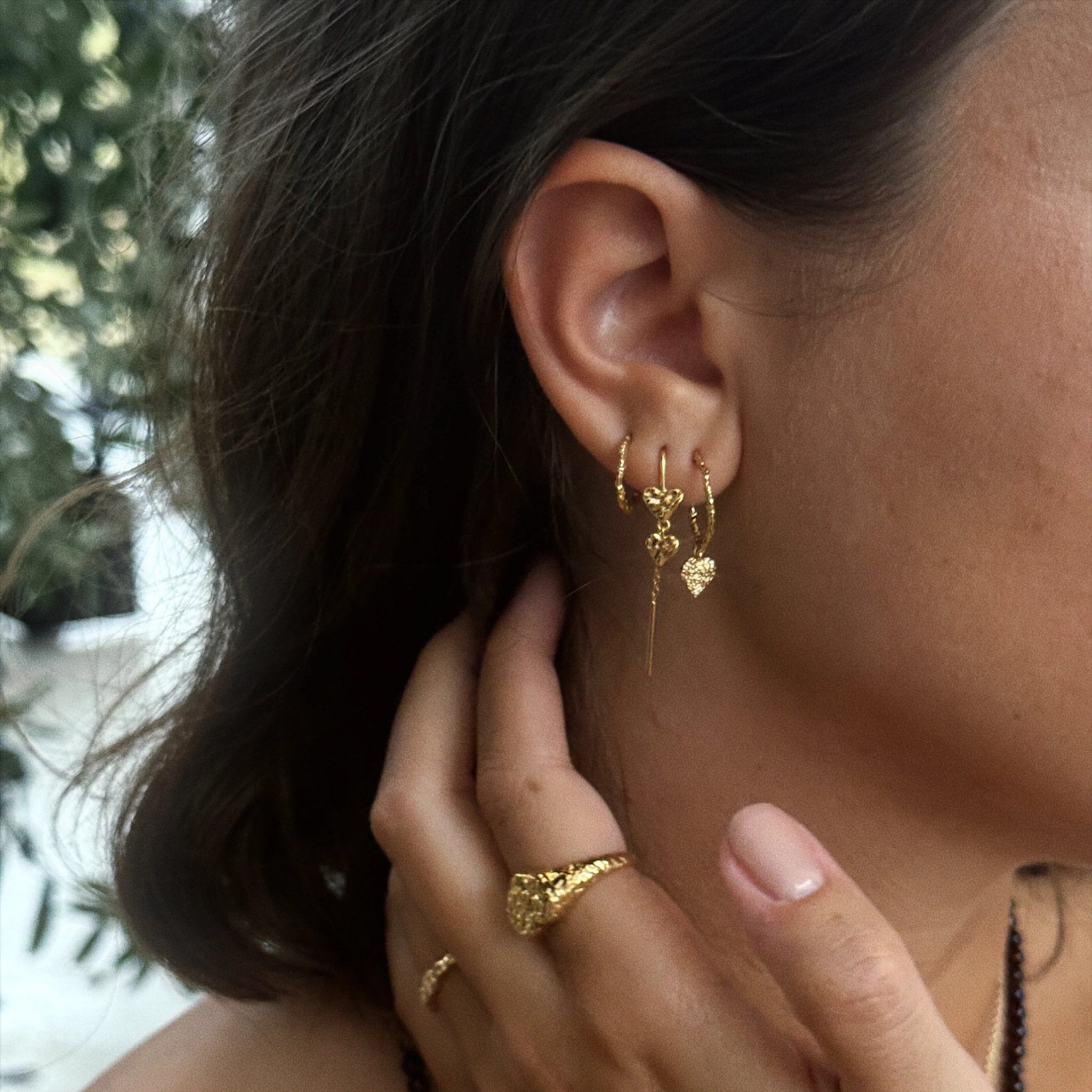 Jeberg Jewellery Creolen Holly, small, vergoldet