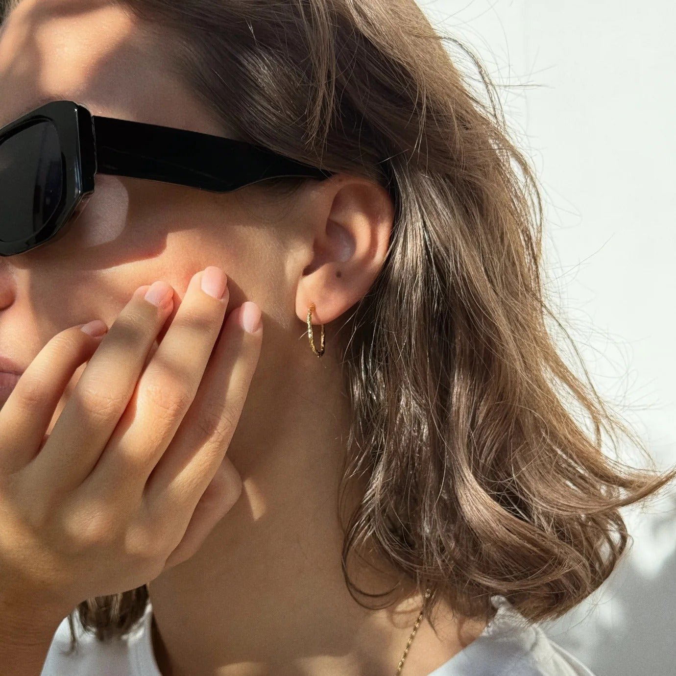 Jeberg Jewellery Creolen Holly, vergoldet