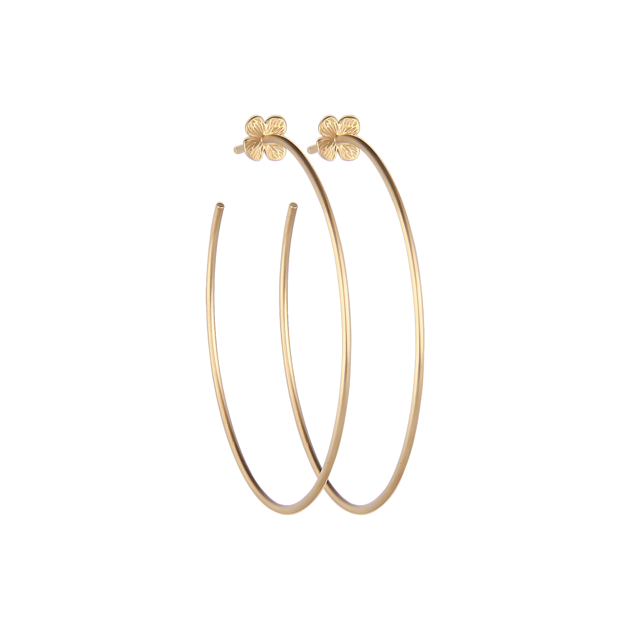 Jeberg Jewellery Creolen Hortensia, vergoldet