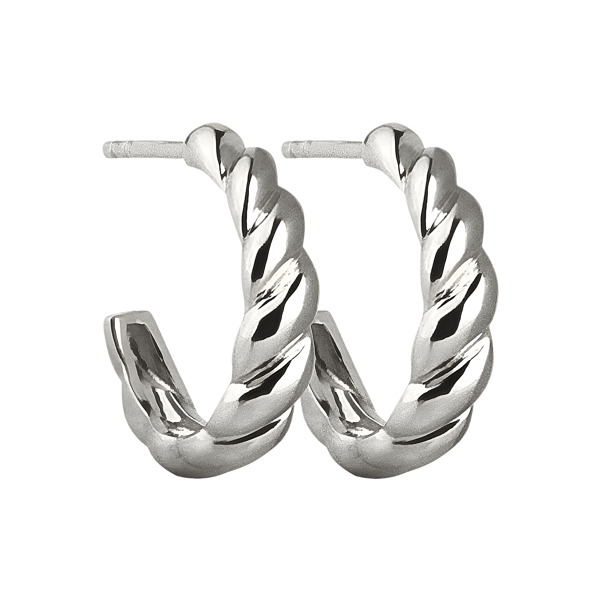 Jeberg Jewellery Creolen Twisted, Silber