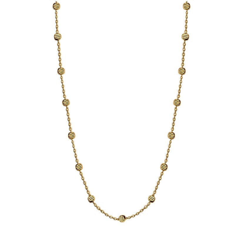 Jeberg Jewellery Kette Gold Beads, vergoldet