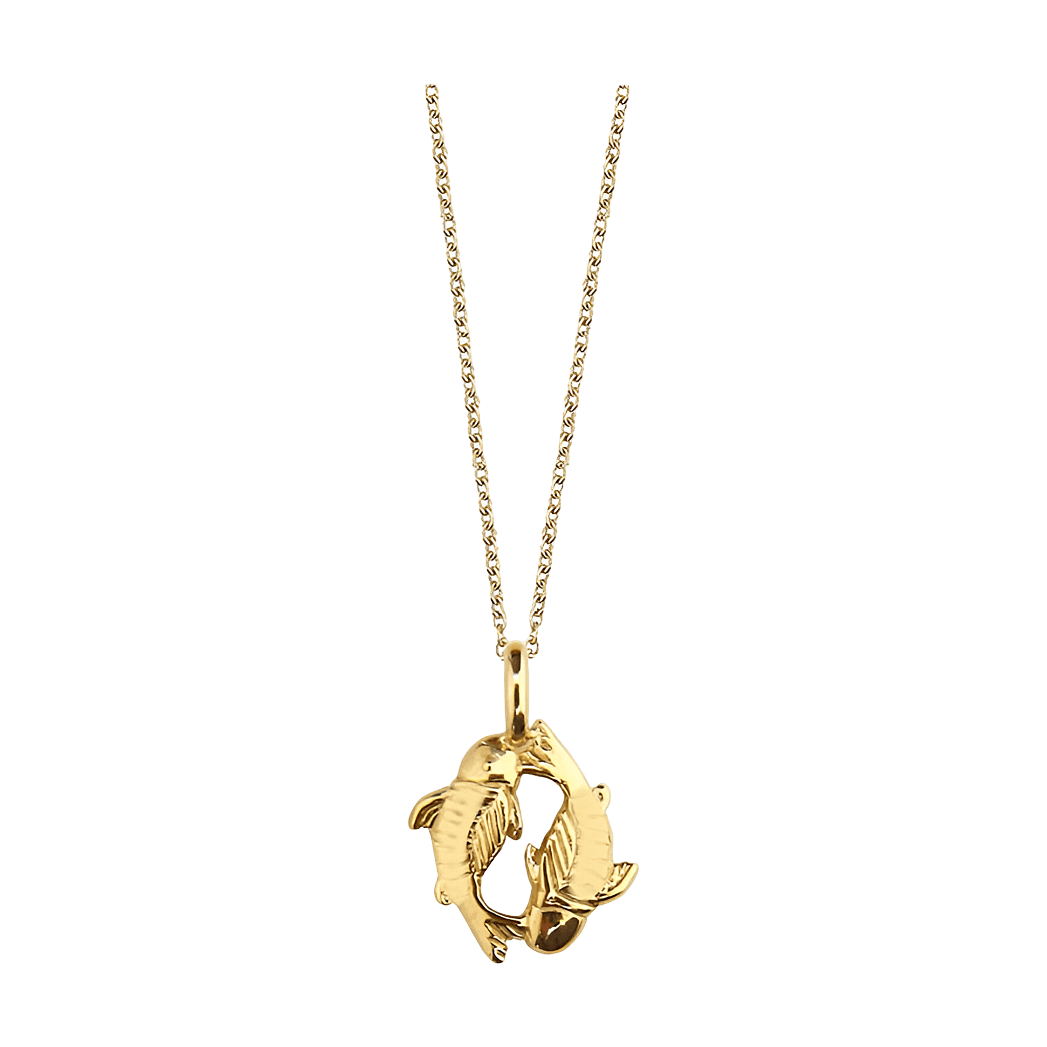 Jeberg Jewellery Kette Sternzeichen Fische, vergoldet