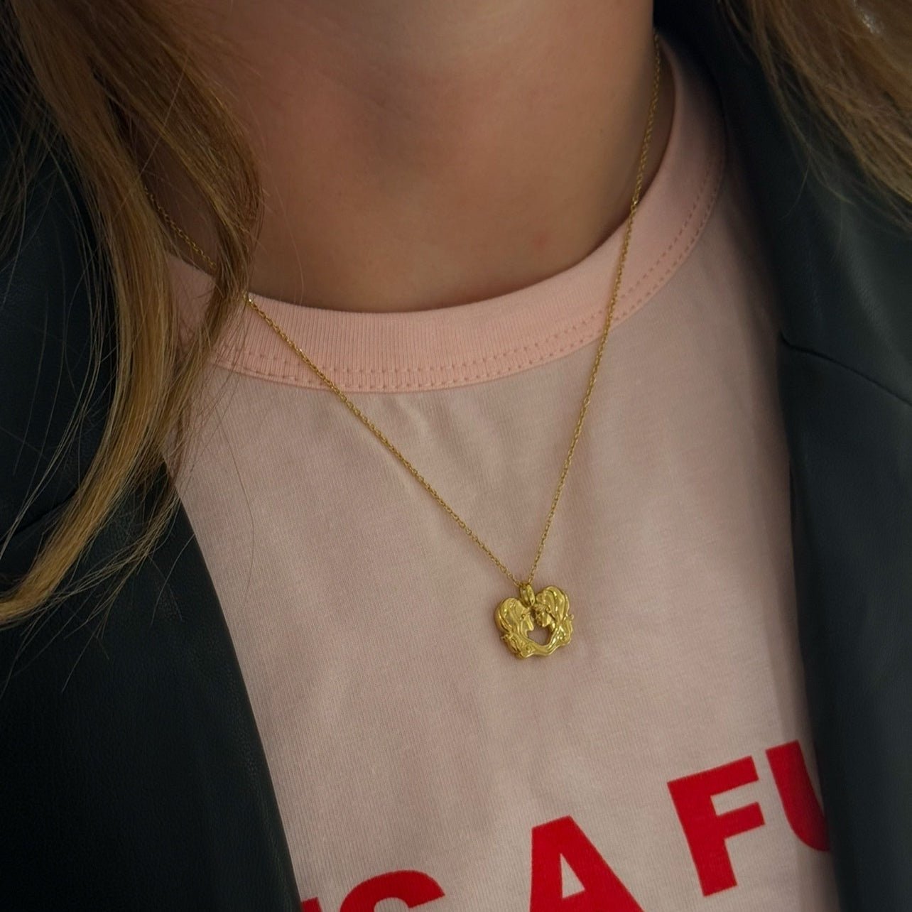 Jeberg Jewellery Kette Sternzeichen Zwillinge, vergoldet