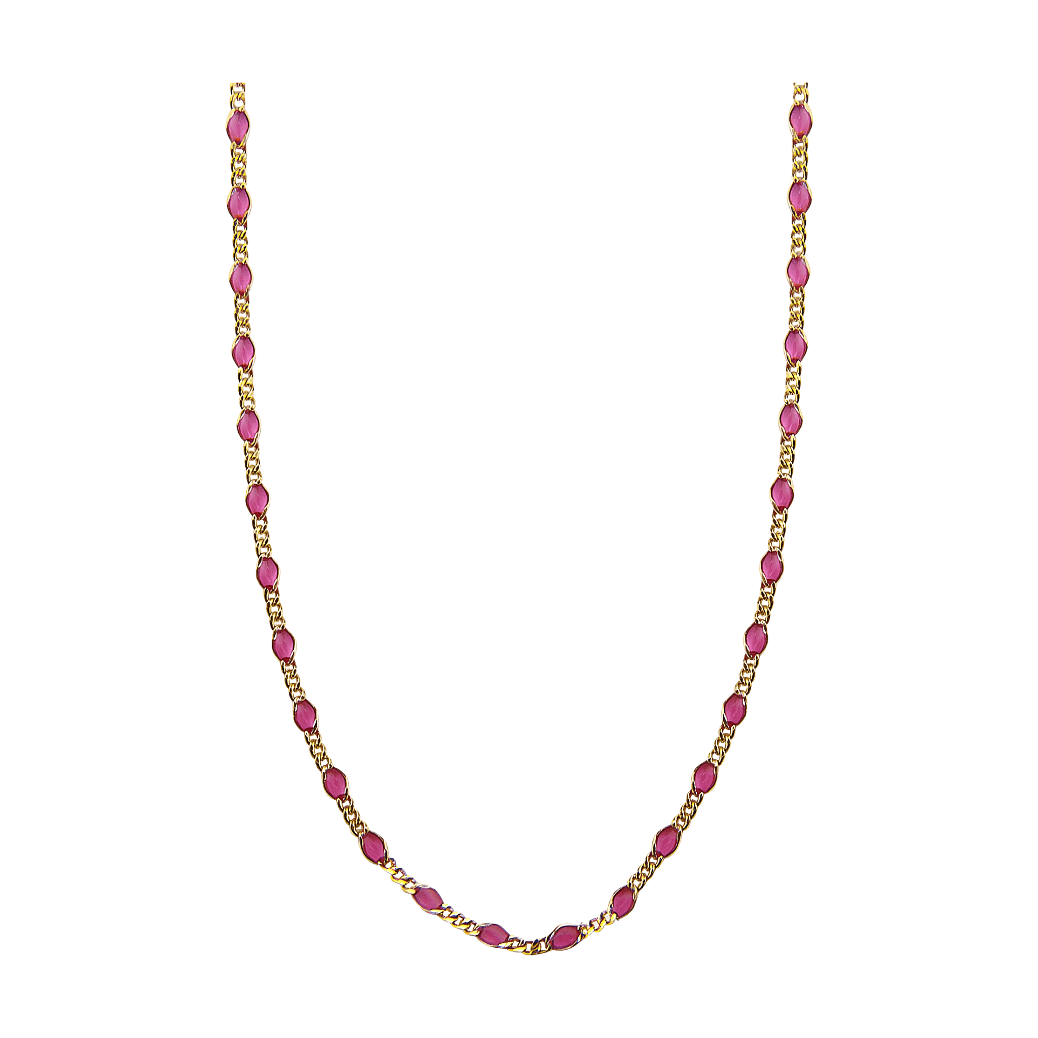 Jeberg Jewellery Kette Wild Rose Beaded, vergoldet
