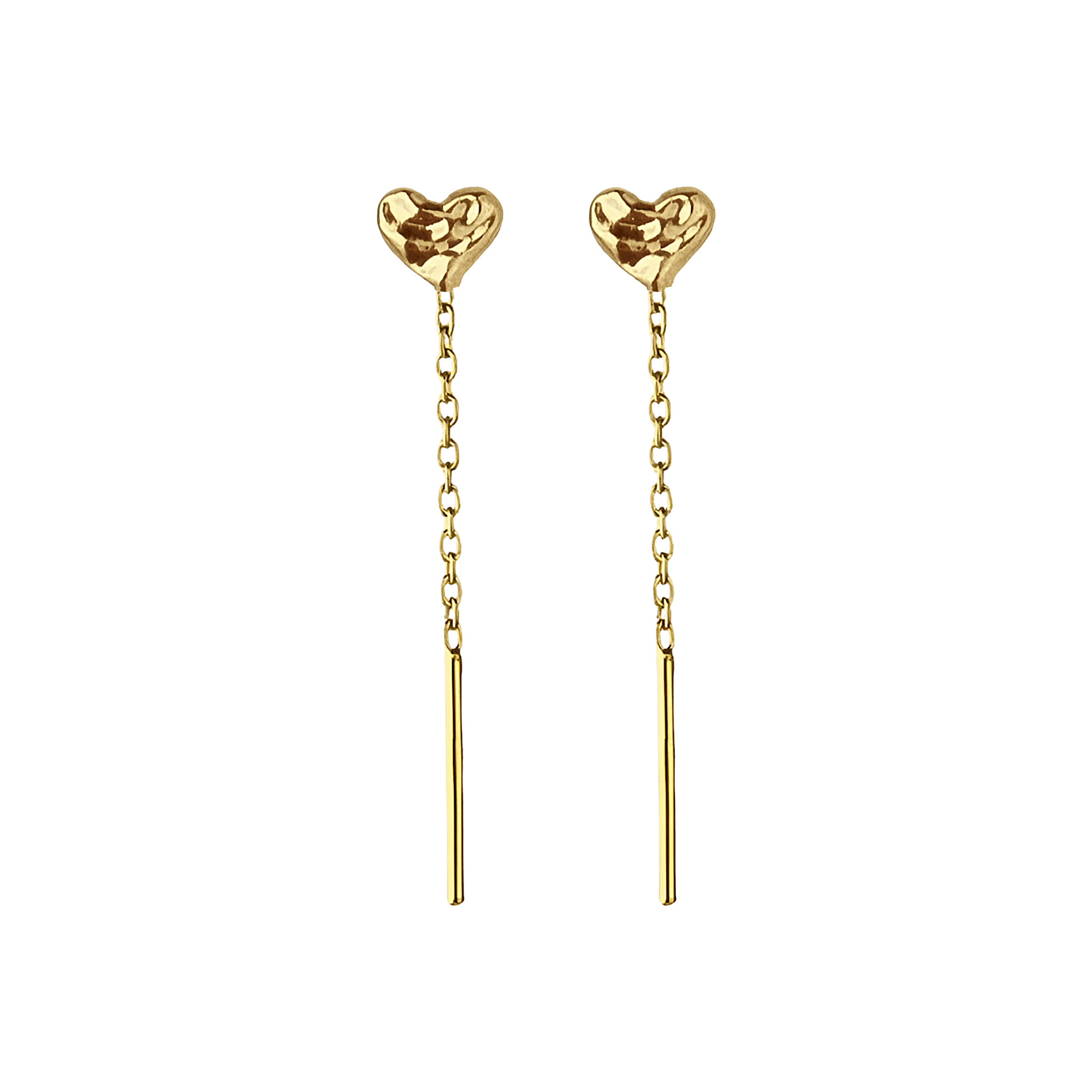 Jeberg Jewellery Ohrringe Cherish Chain, vergoldet