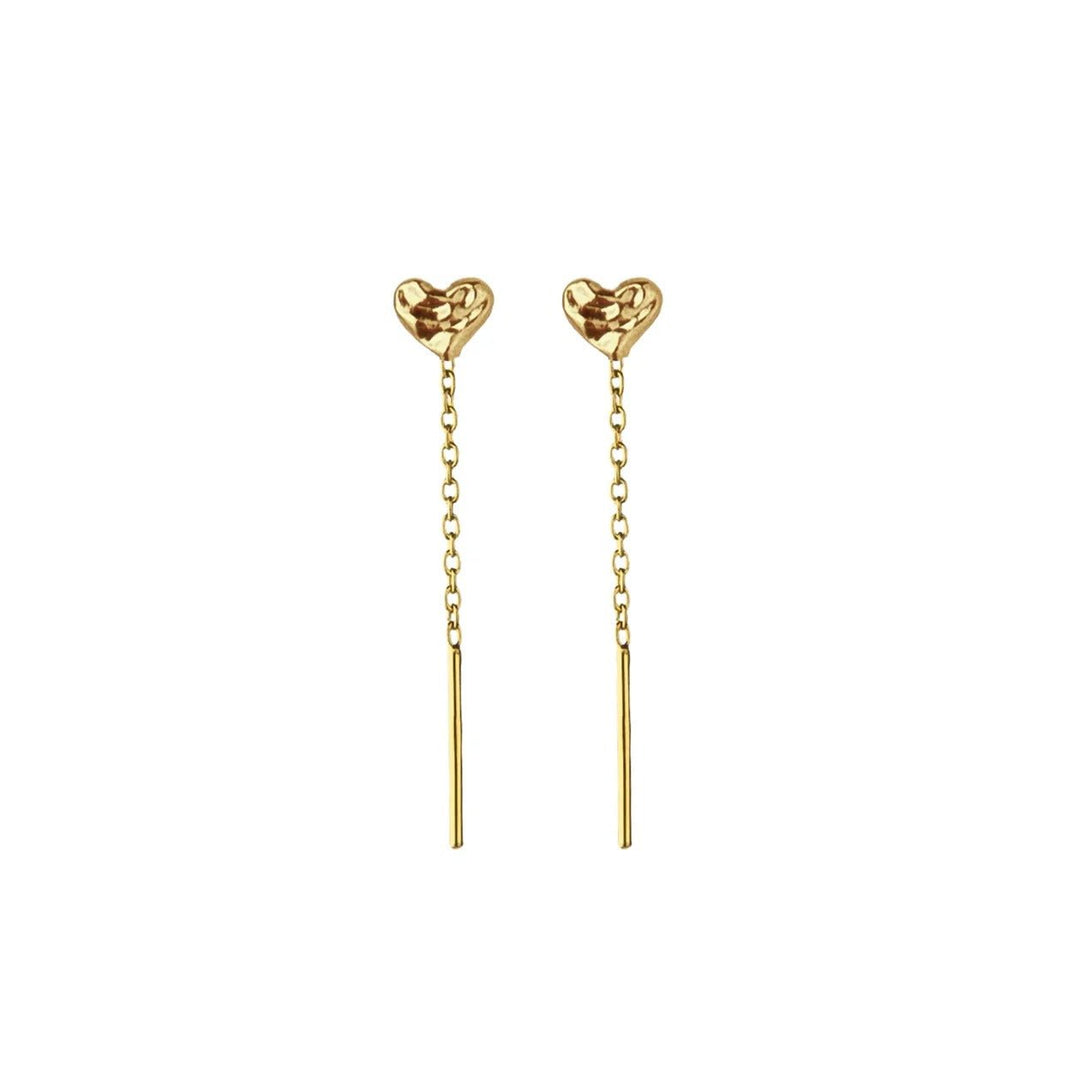 Jeberg Jewellery Ohrringe Cherish Chain, vergoldet