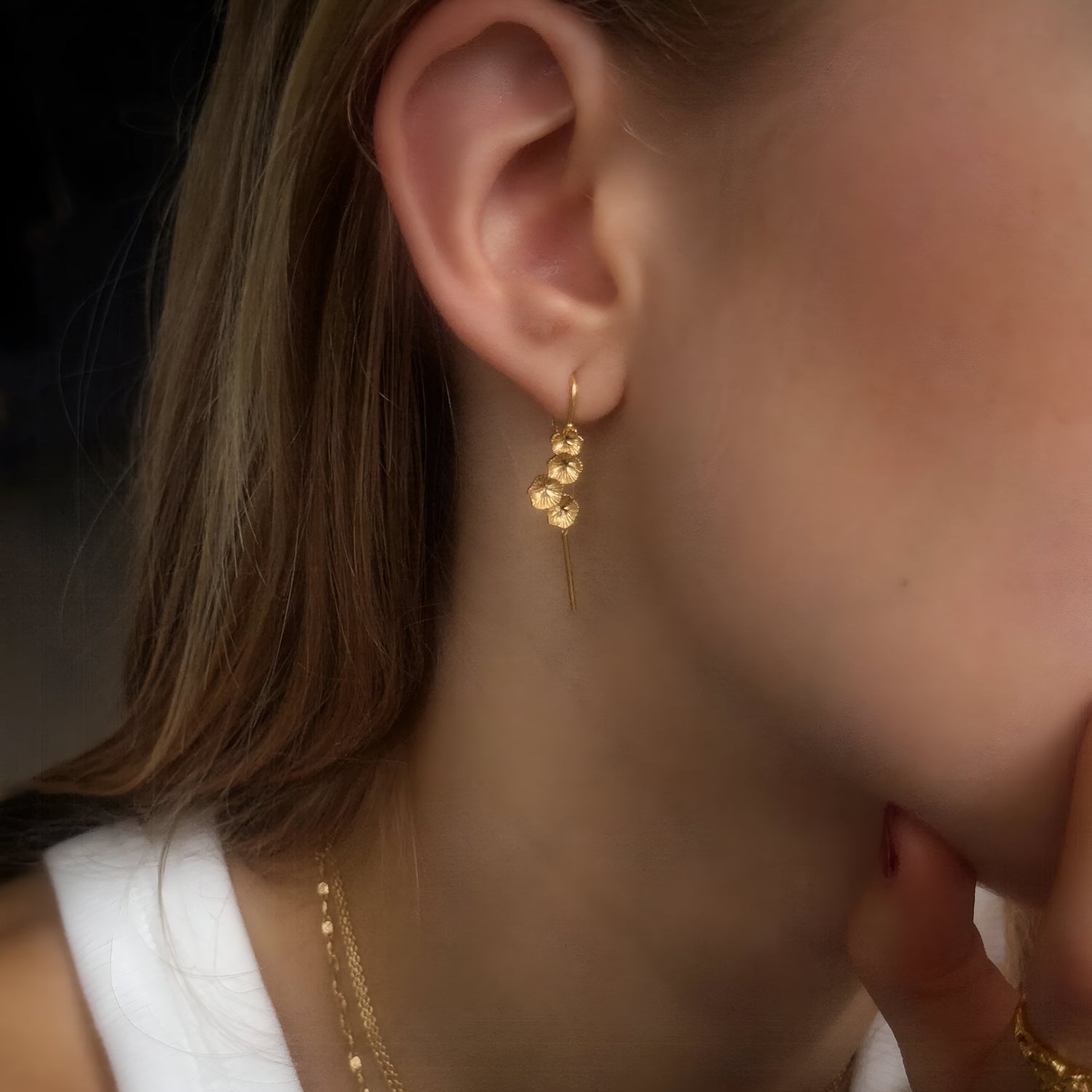 Jeberg Jewellery Ohrringe Natures Gem, vergoldet