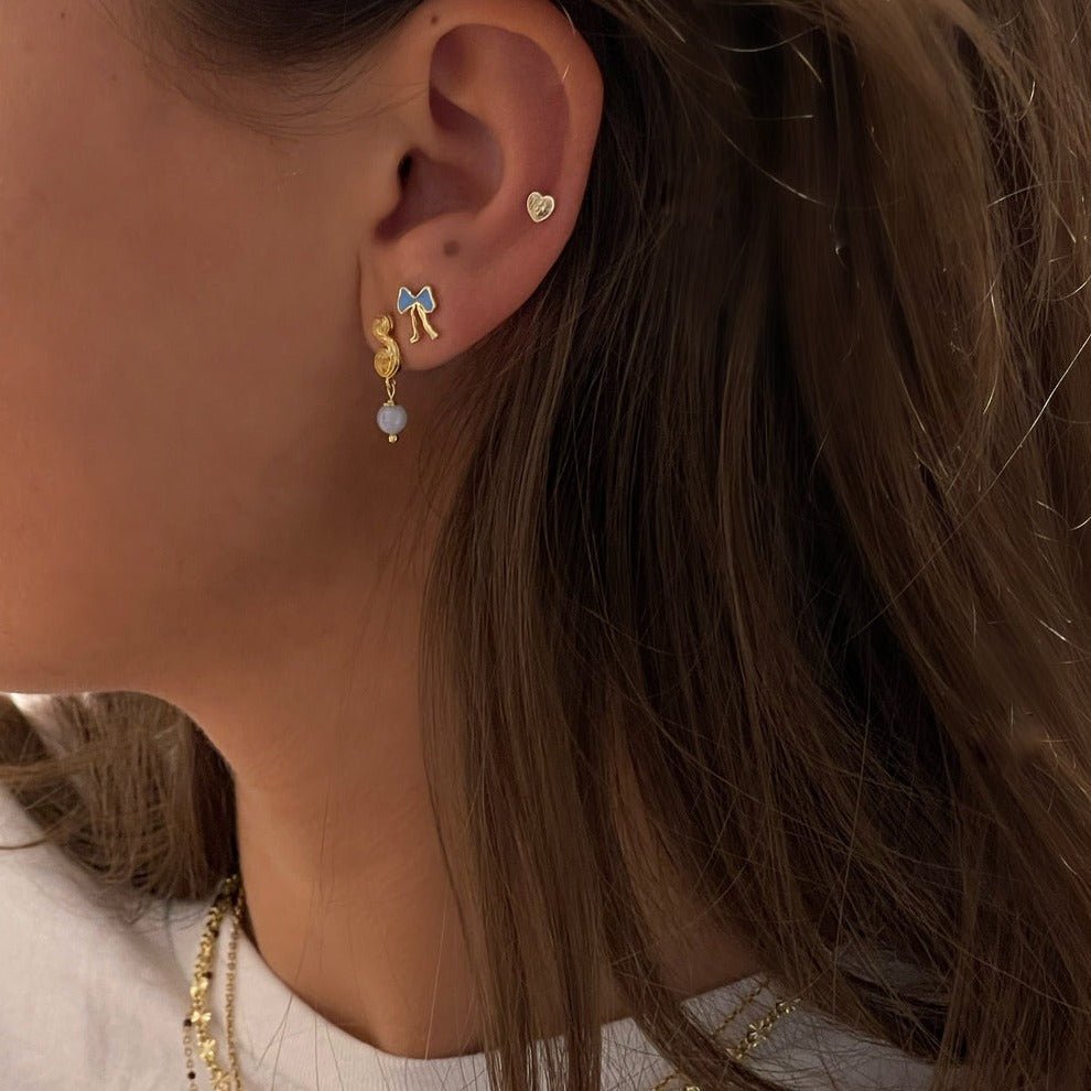 Jeberg Jewellery Ohrringe Seaside Stories Blue Lace Agate, Silber