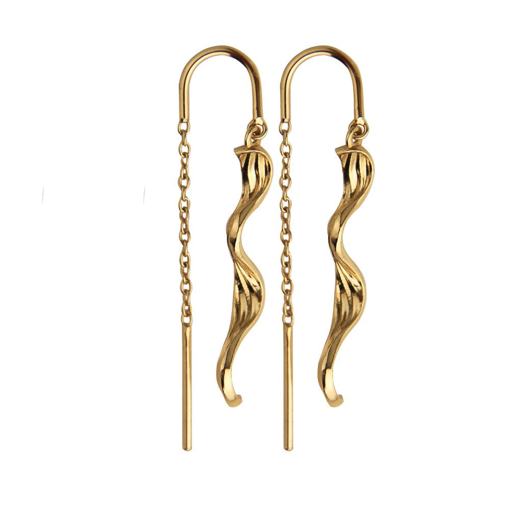 Jeberg Jewellery Ohrringe Seaside Stories Swirly, vergoldet