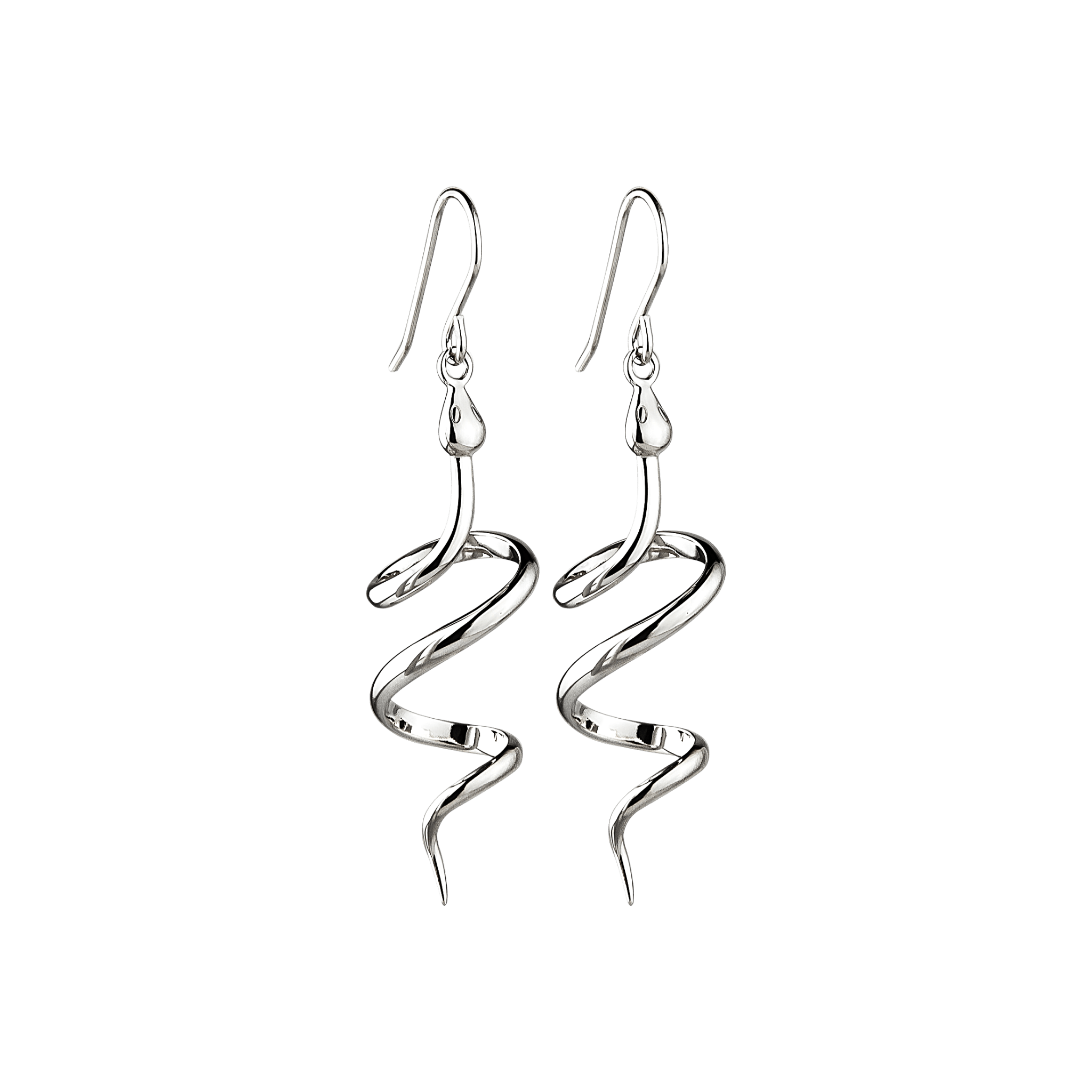 Jeberg Jewellery Ohrringe Snake, Silber