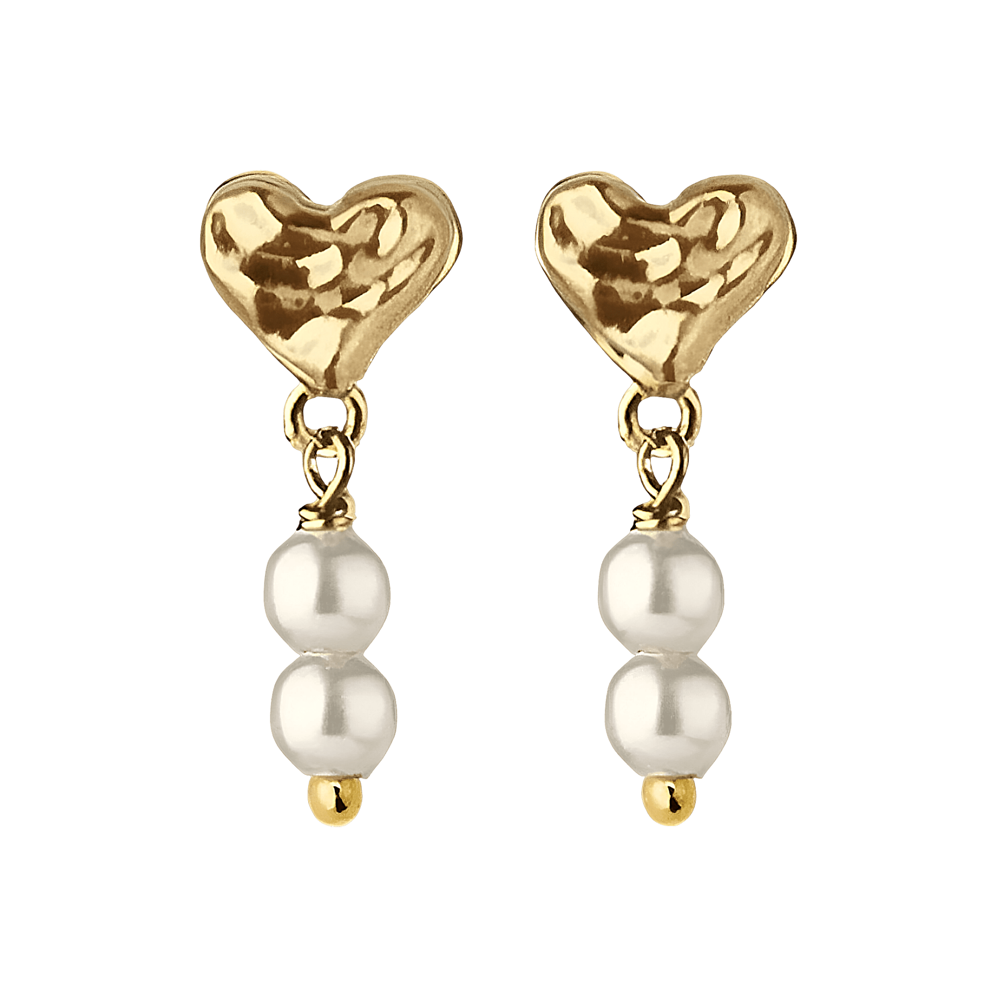 Jeberg Jewellery Ohrringe Sweetheart Pearly, vergoldet