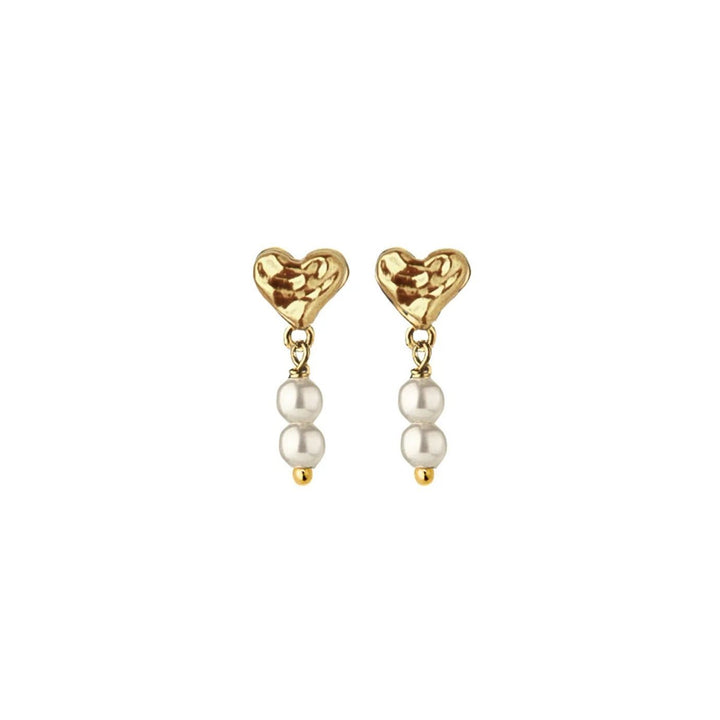 Jeberg Jewellery Ohrringe Sweetheart Pearly, vergoldet