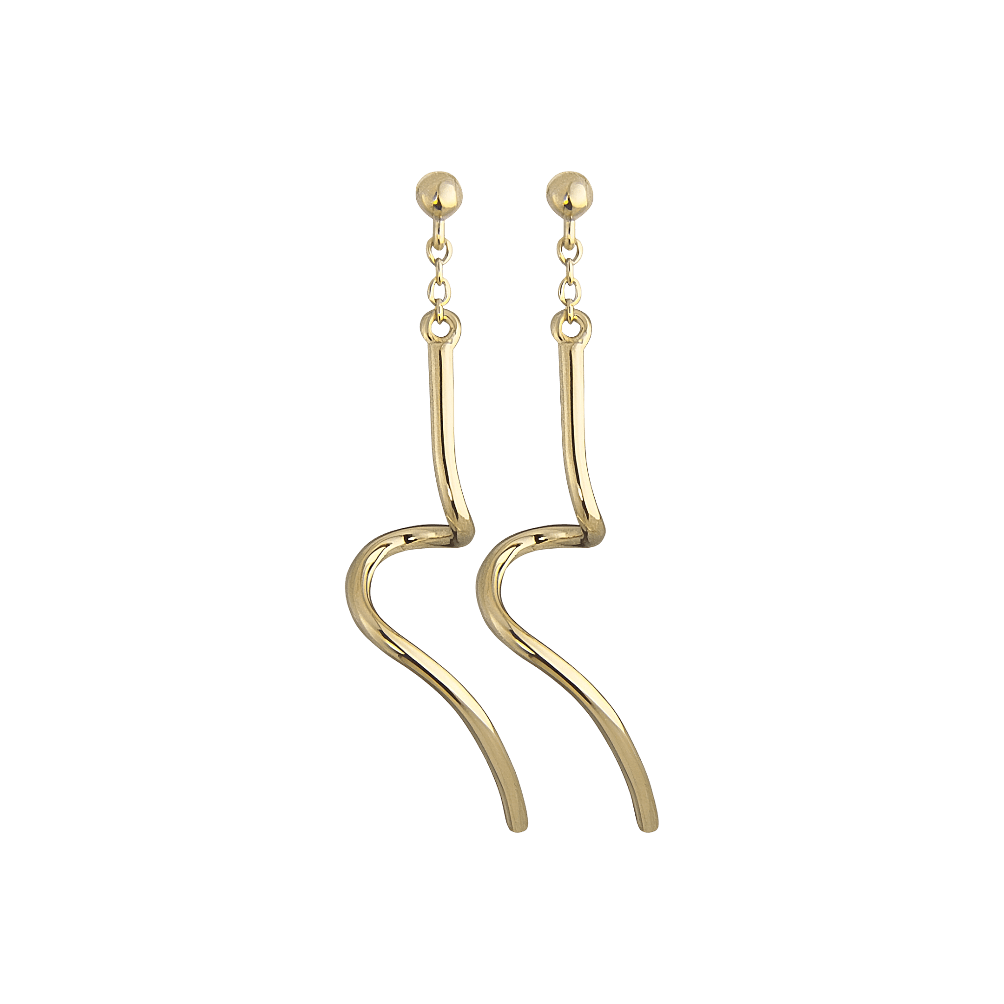 Jeberg Jewellery Ohrringe Twirl Petite, vergoldet