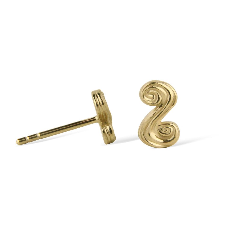 Jeberg Jewellery Ohrstecker Wavy, vergoldet