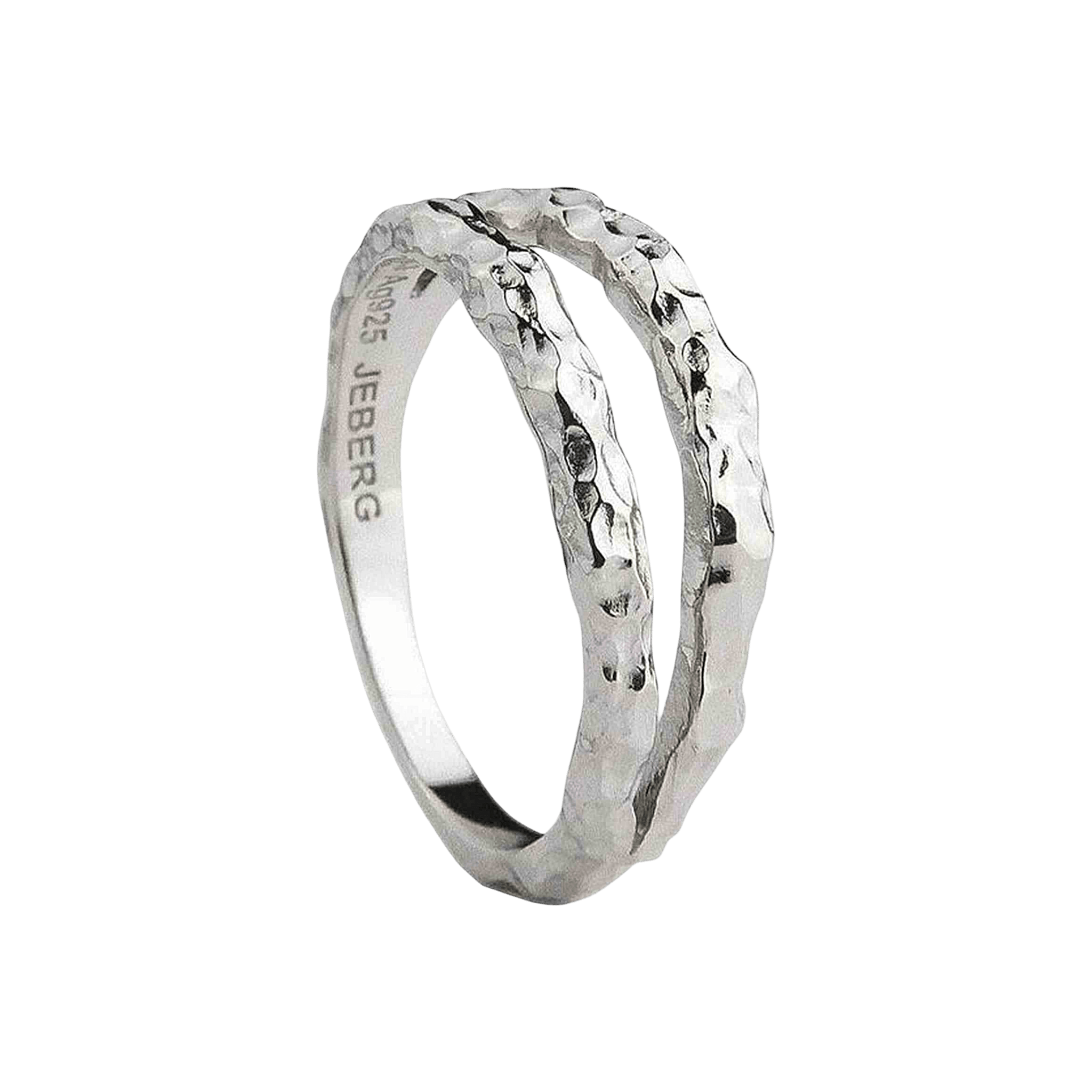 Jeberg Jewellery Ring I AM GOLD Double, Silber