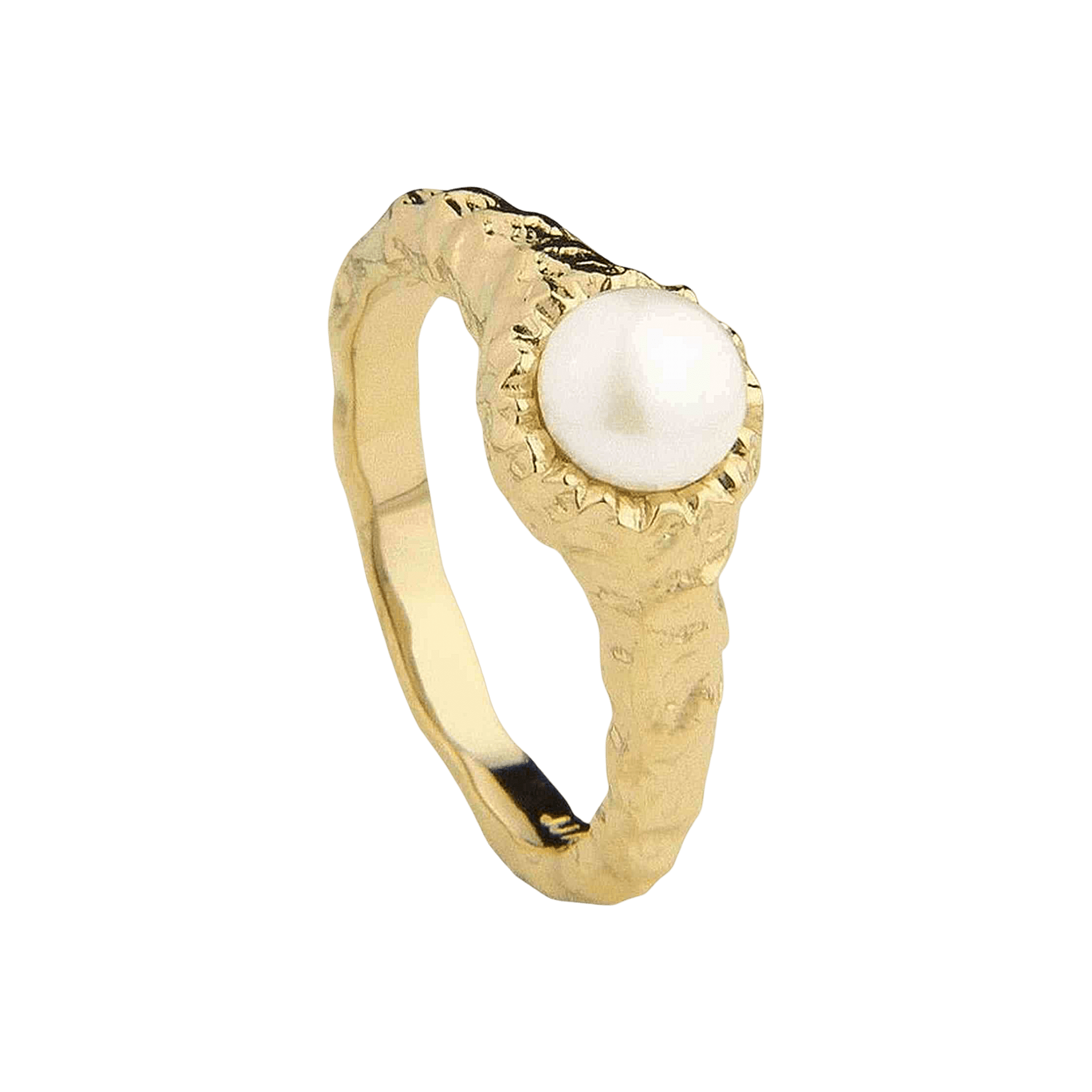 Jeberg Jewellery Ring I AM GOLD Pearl Ring, vergoldet