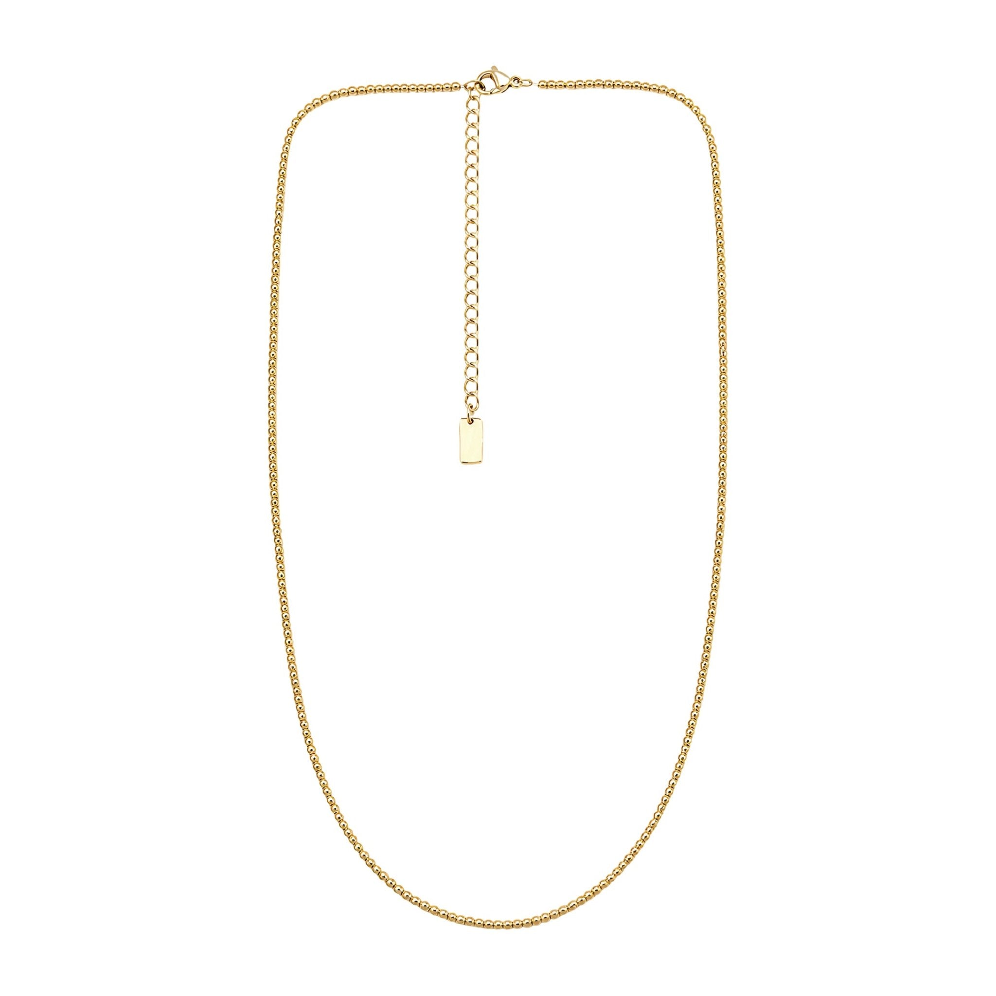 Kette Bead, Edelstahl goldfarben (PVD)