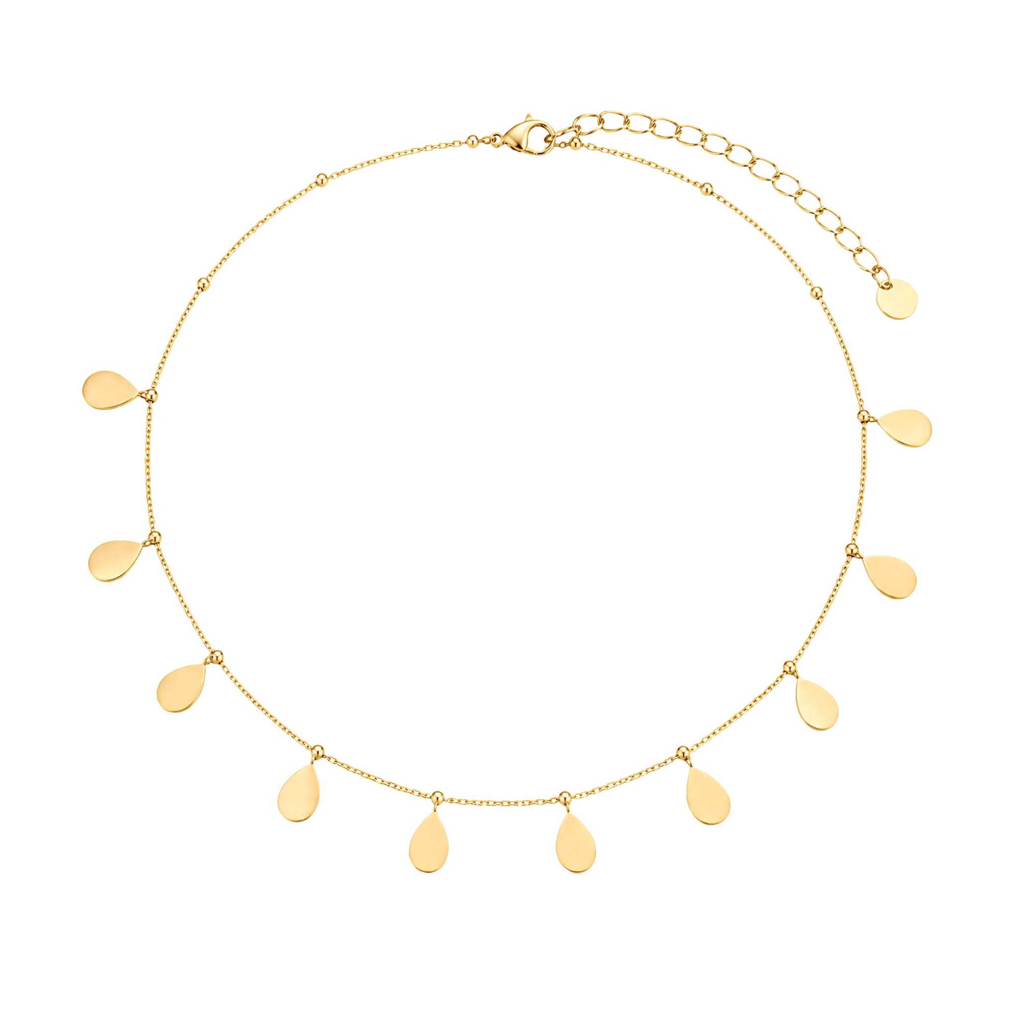 Kette Drop, Edelstahl goldfarben (PVD)