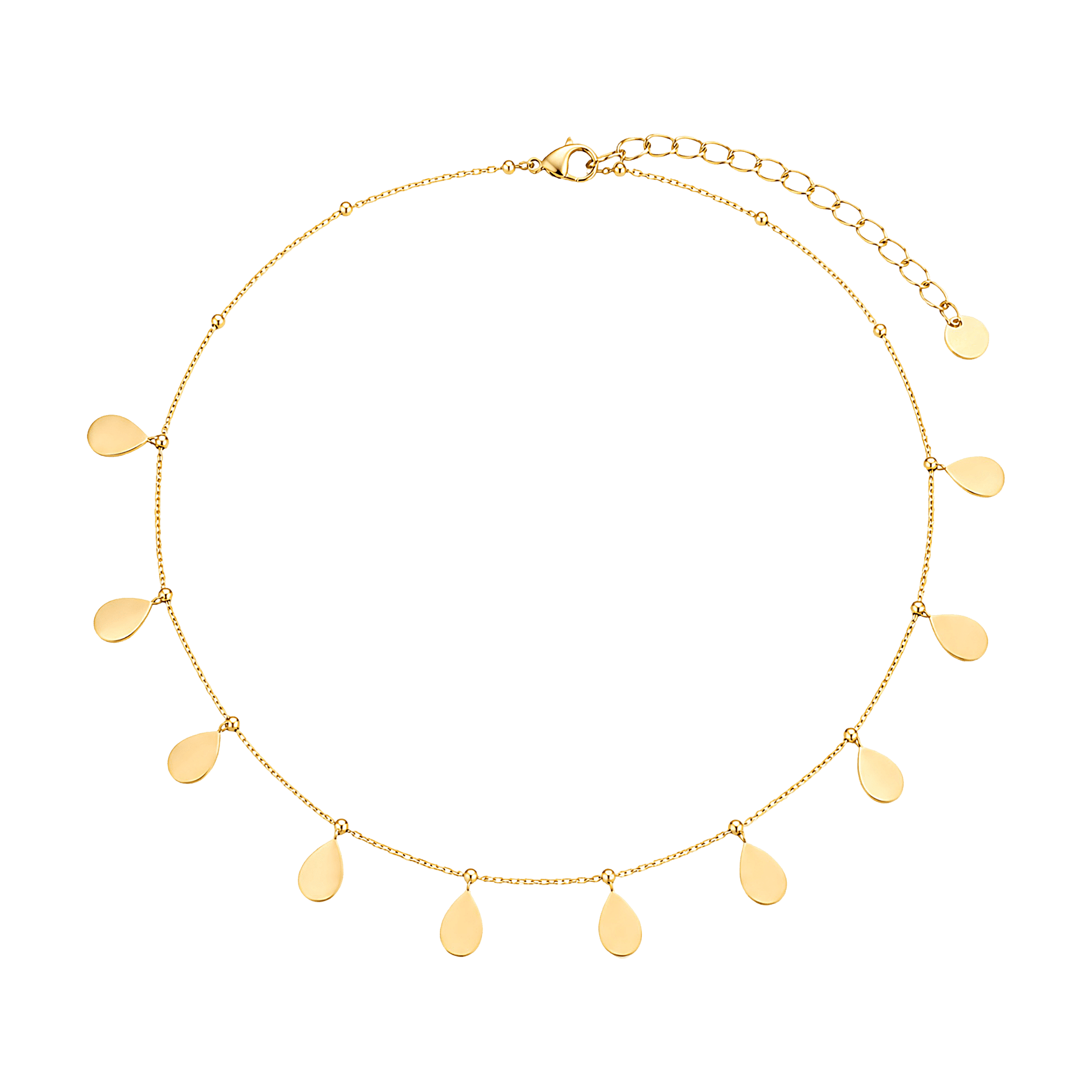 Kette Drop, Edelstahl goldfarben (PVD)
